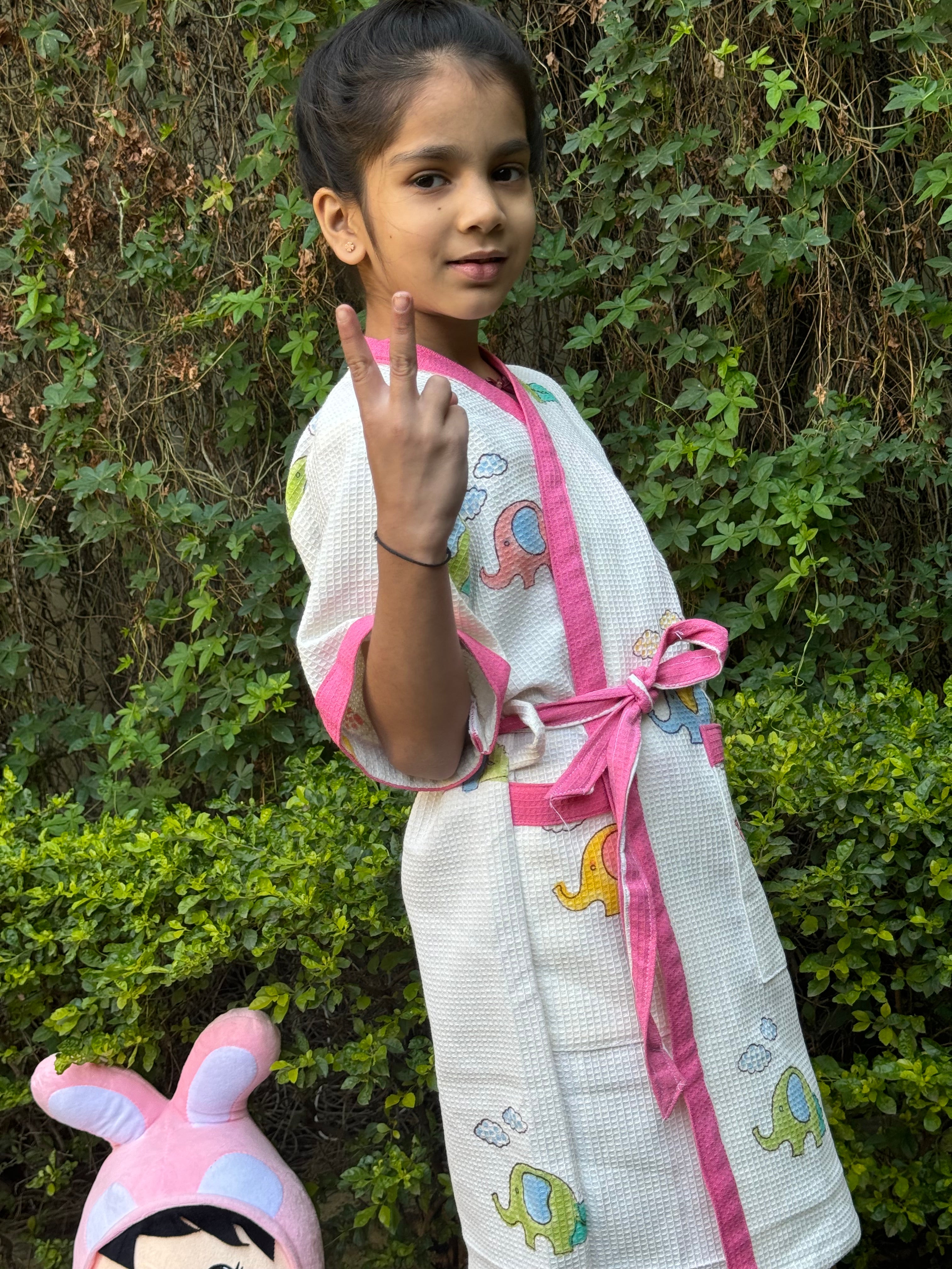 BLOCK PRINTED KIDS BATHROBES