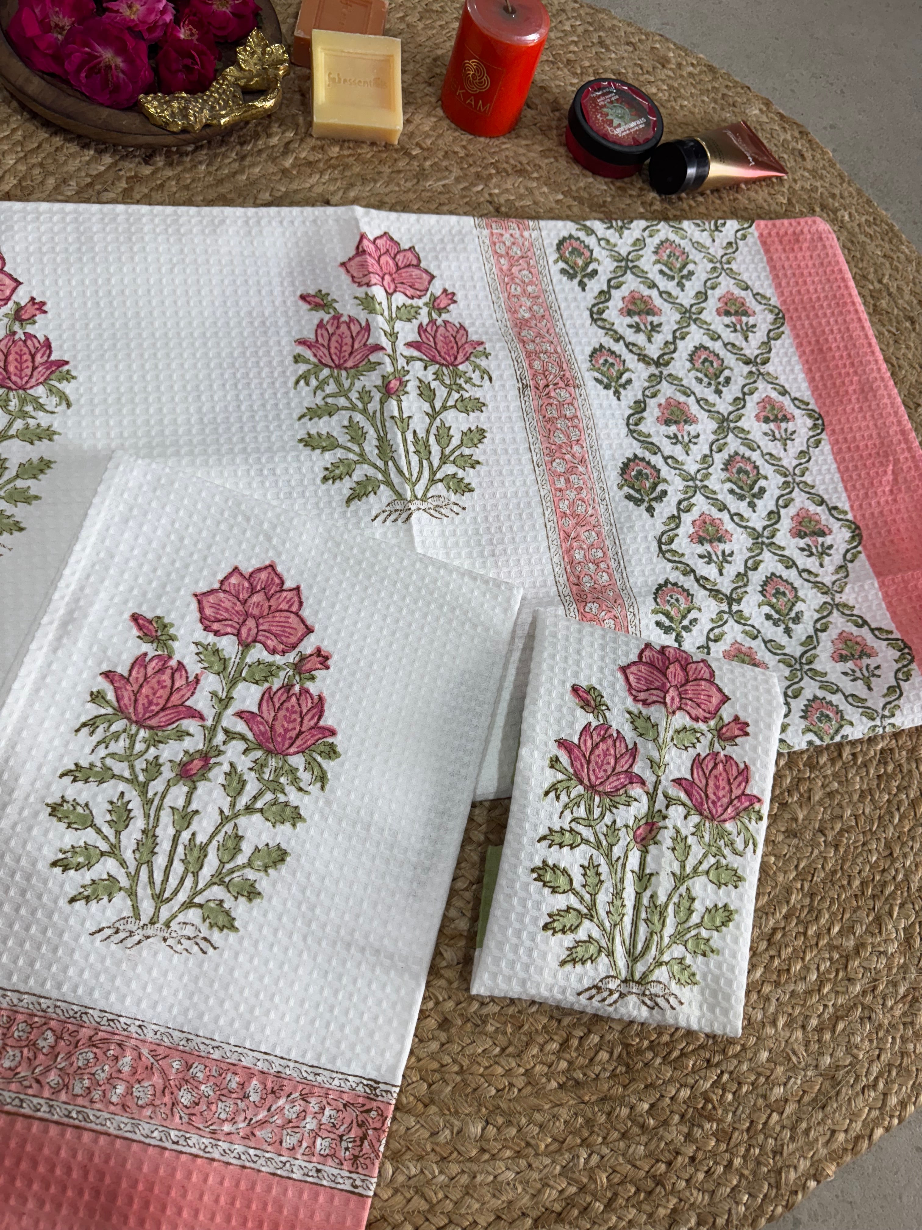 HANDBLOCK PRINTED BODY / HAND TOWEL / NAPKIN