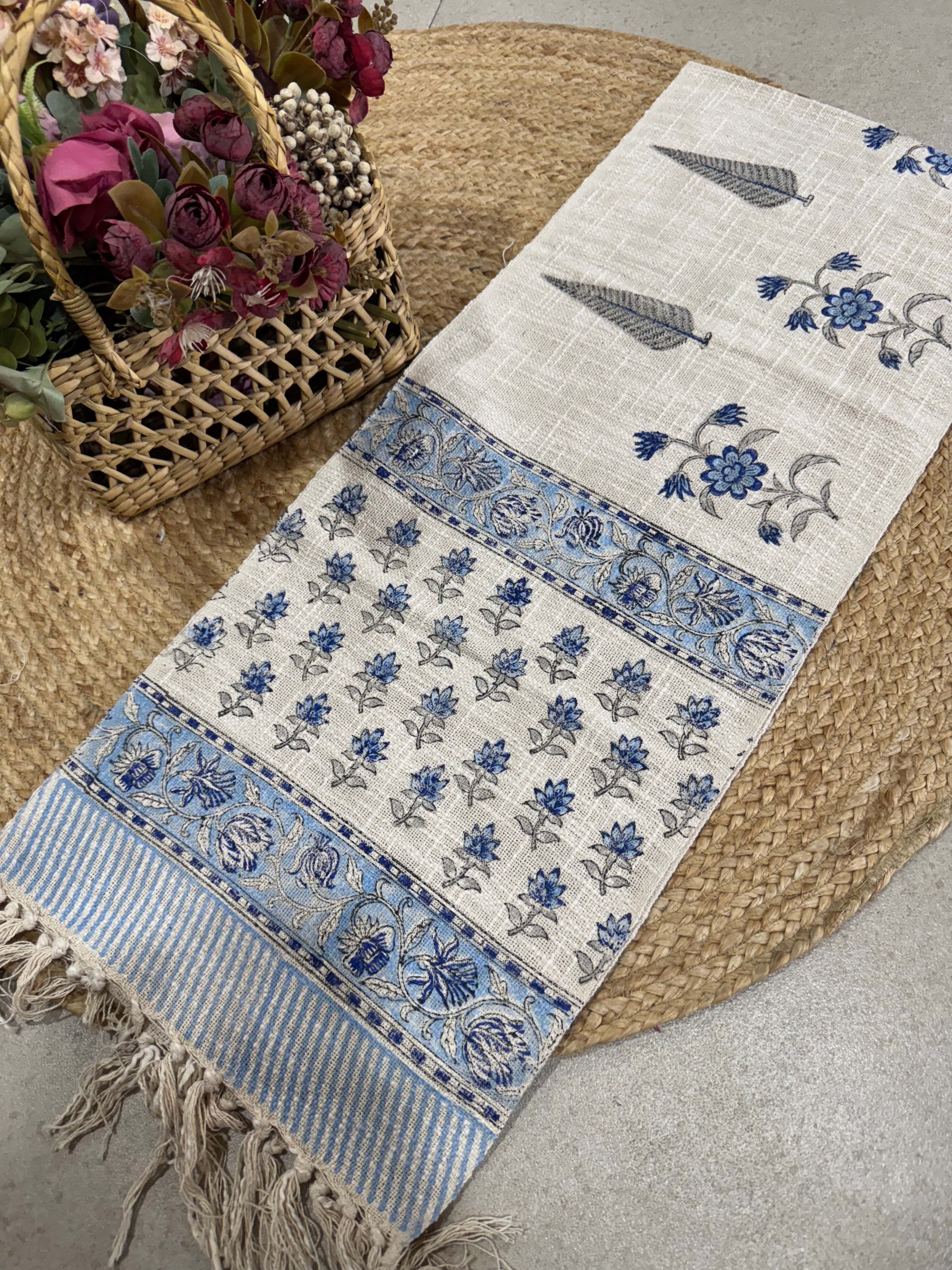 HAND BLOCK PRINTED TABLE RUNNER