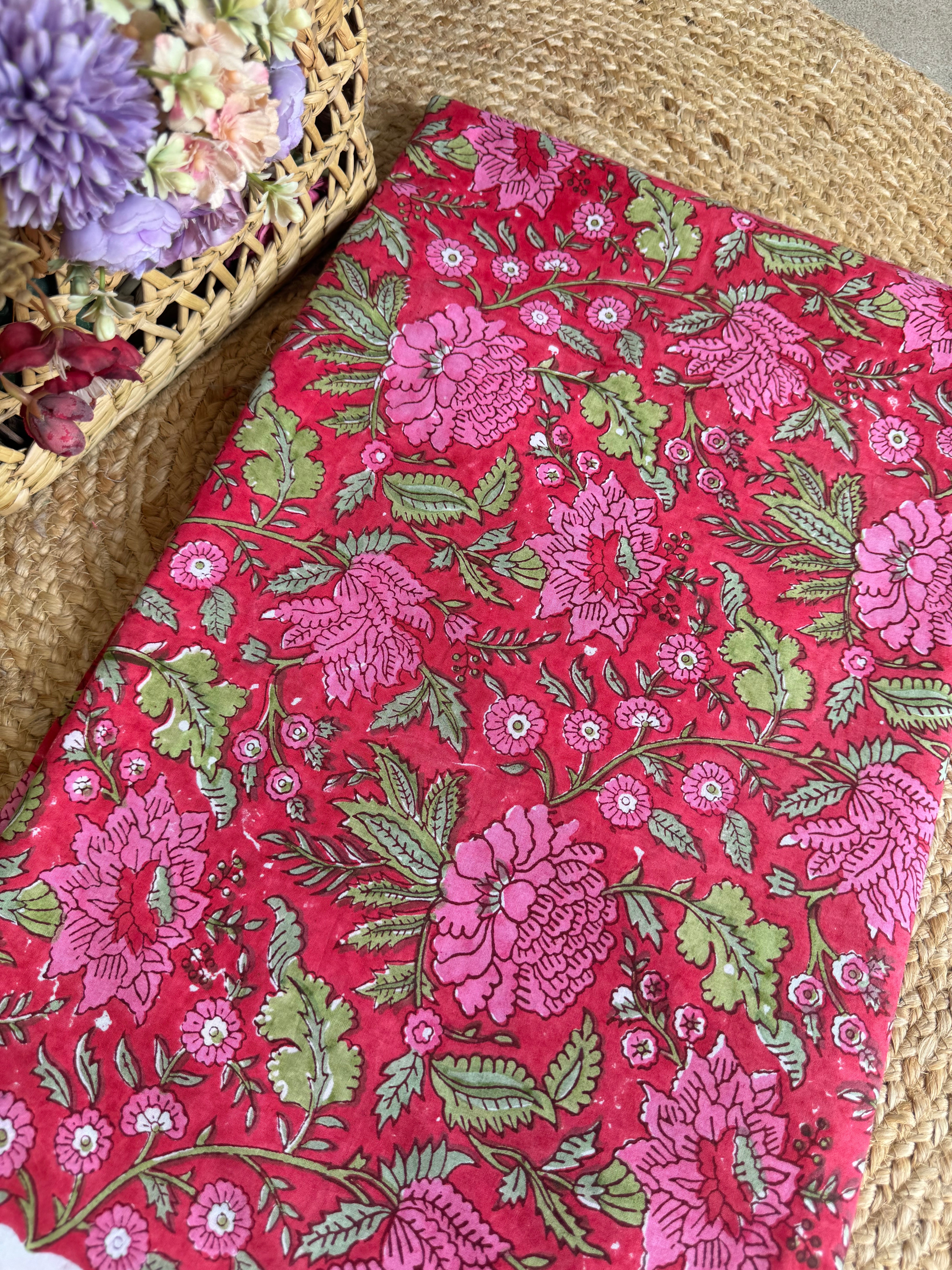 HAND BLOCK PRINTED COTTON FABRIC