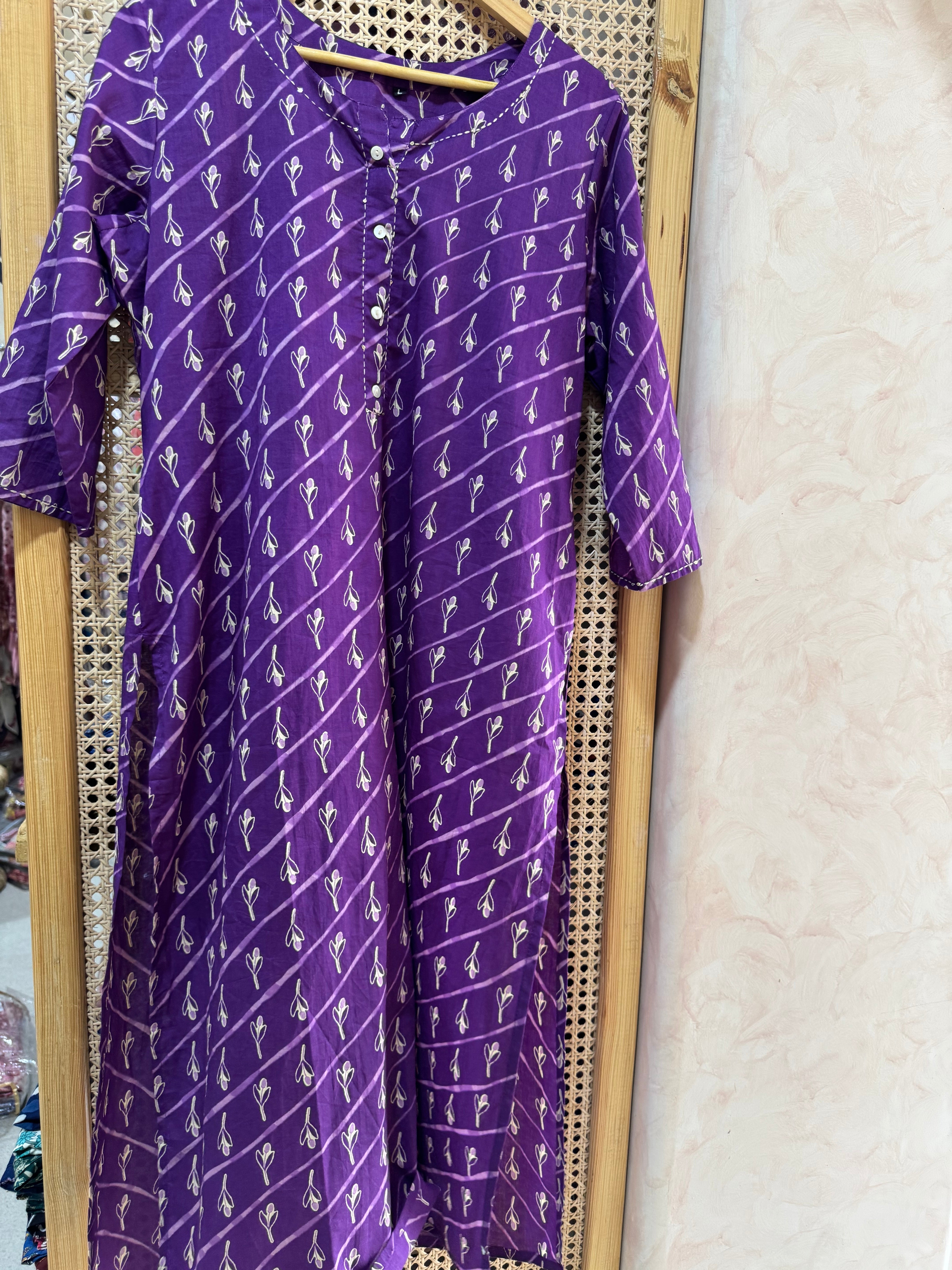 PURE COTTON STRAIGHT KURTA
