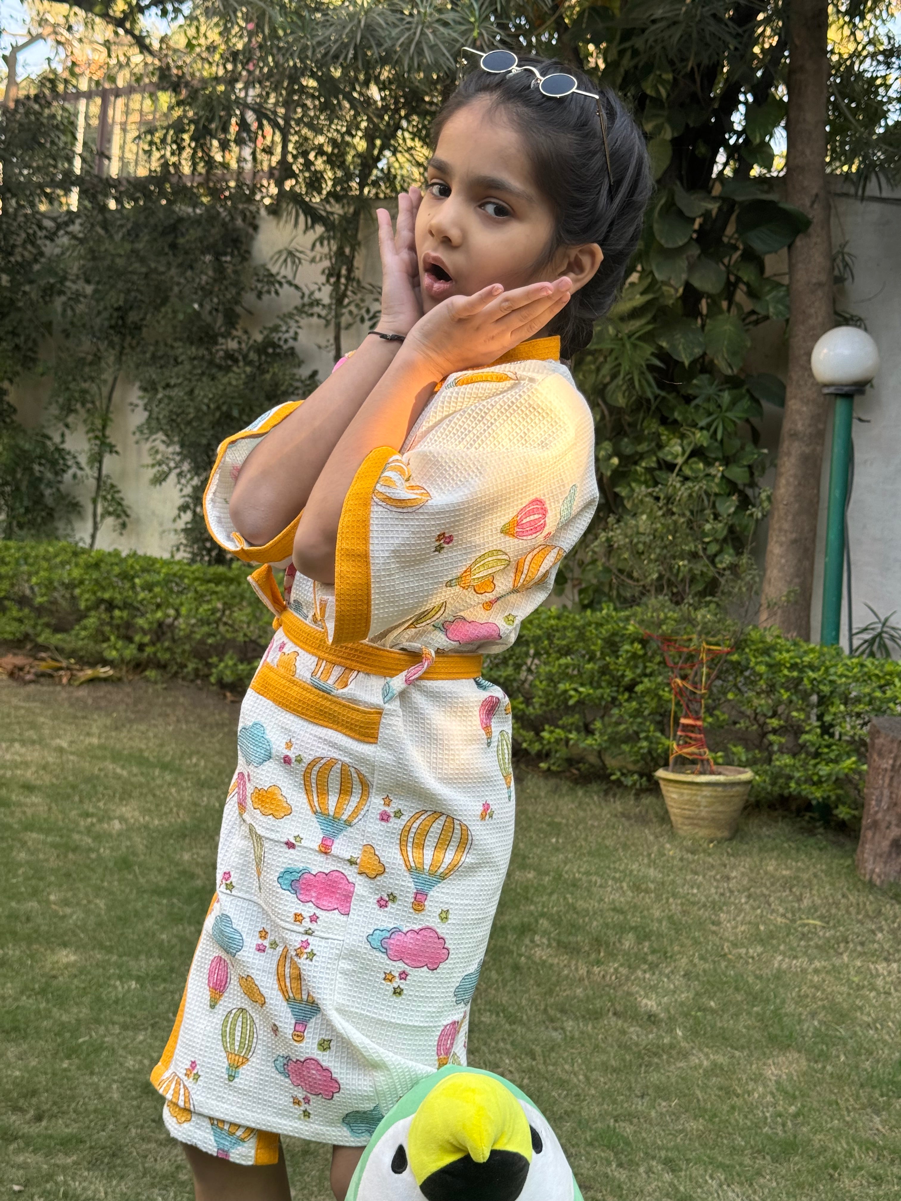 BLOCK PRINTED KIDS BATHROBES