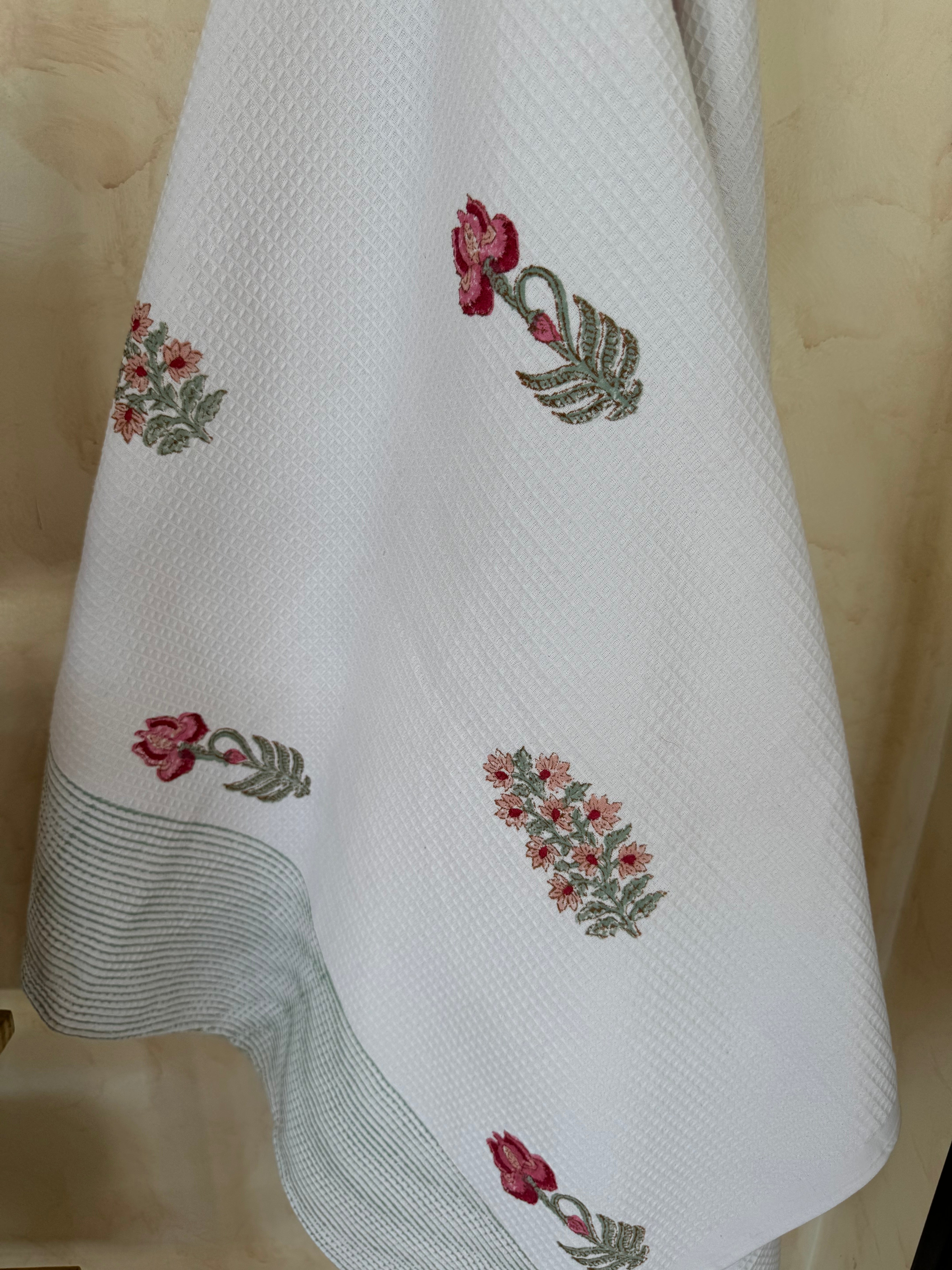 ENGLISH IVY HANDBLOCK PRINTED BODY / HAND TOWEL / NAPKIN