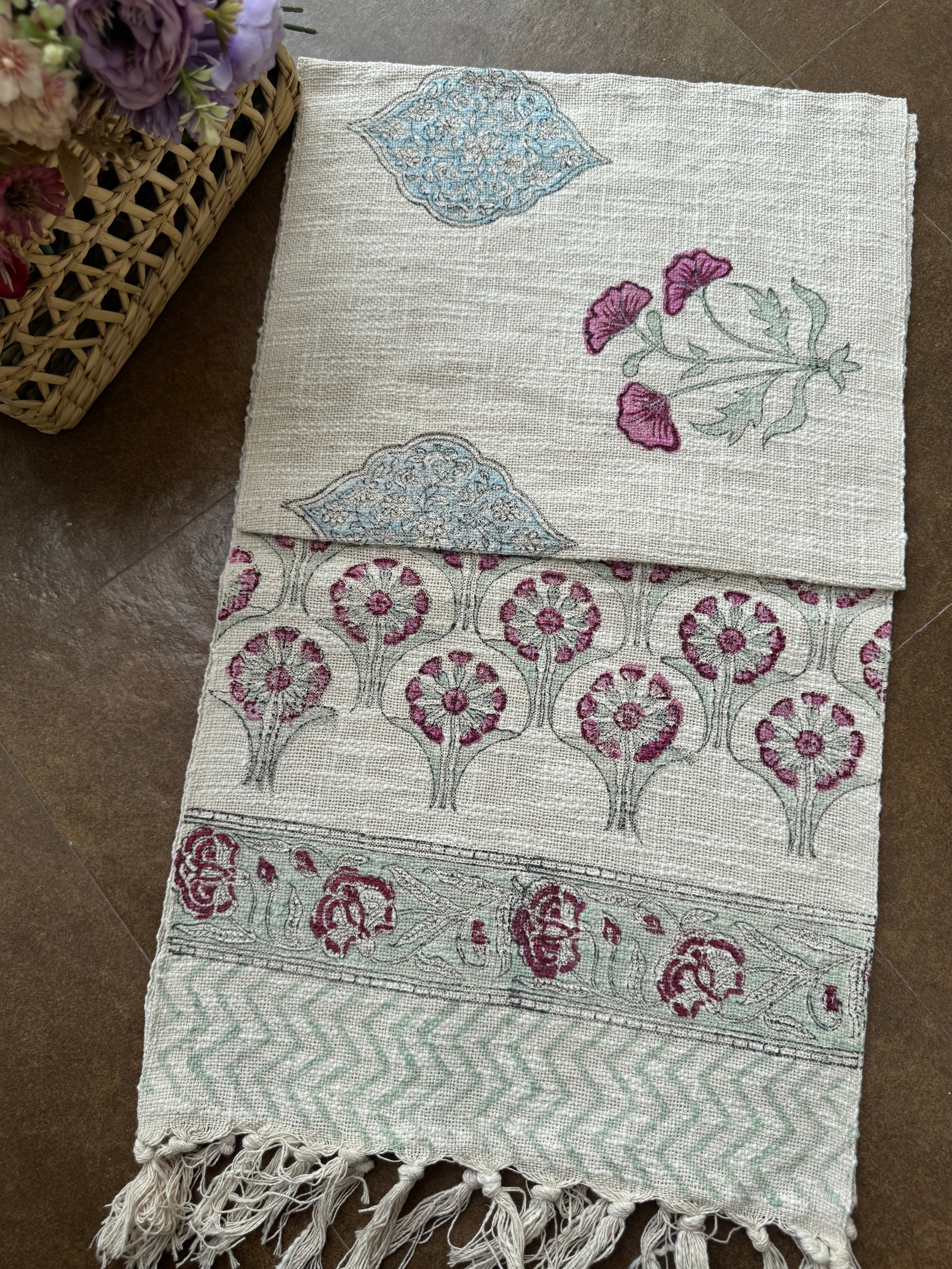 HAND BLOCK PRINTED TABLE RUNNER