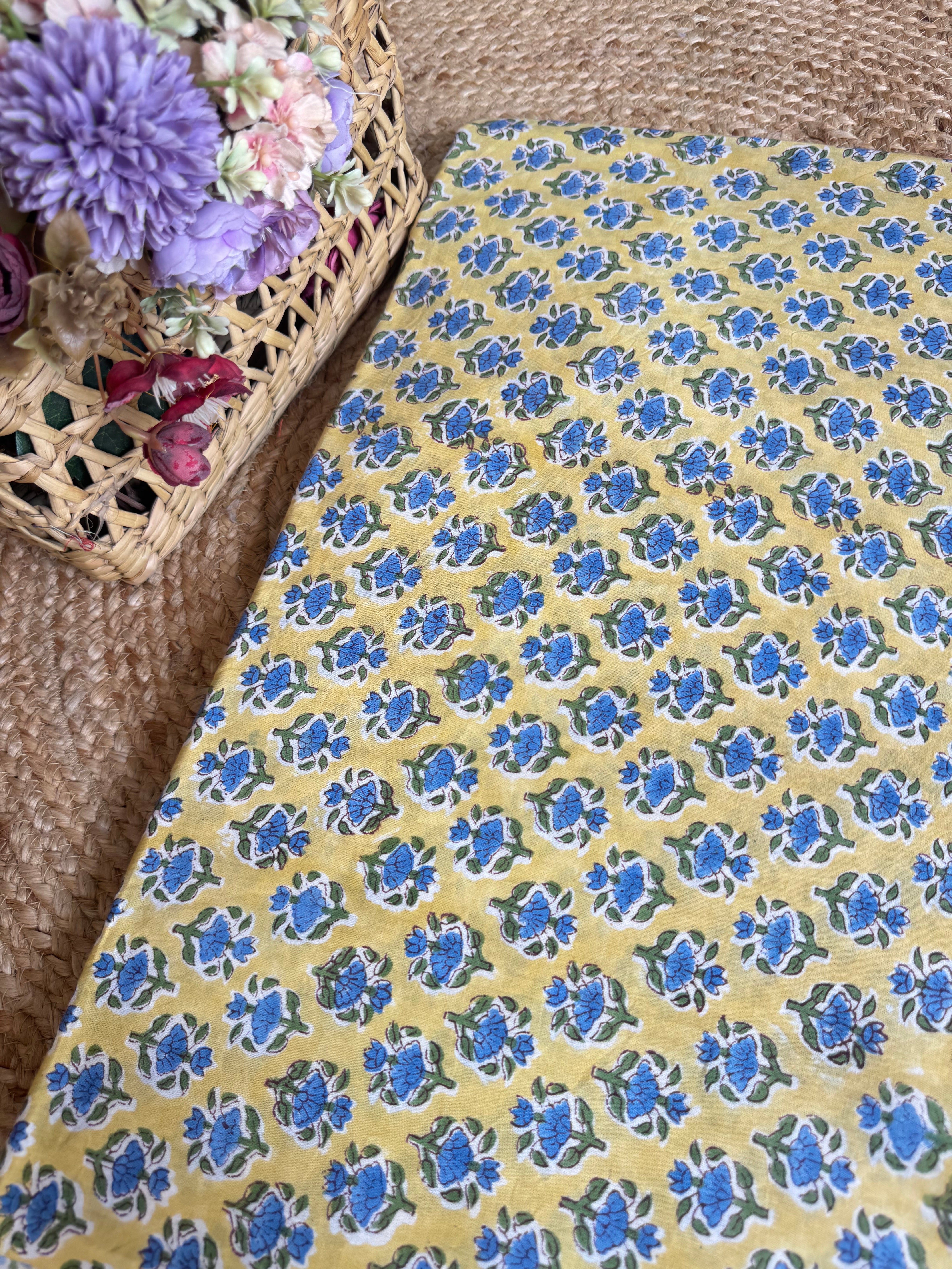 HAND BLOCK PRINTED COTTON FABRIC