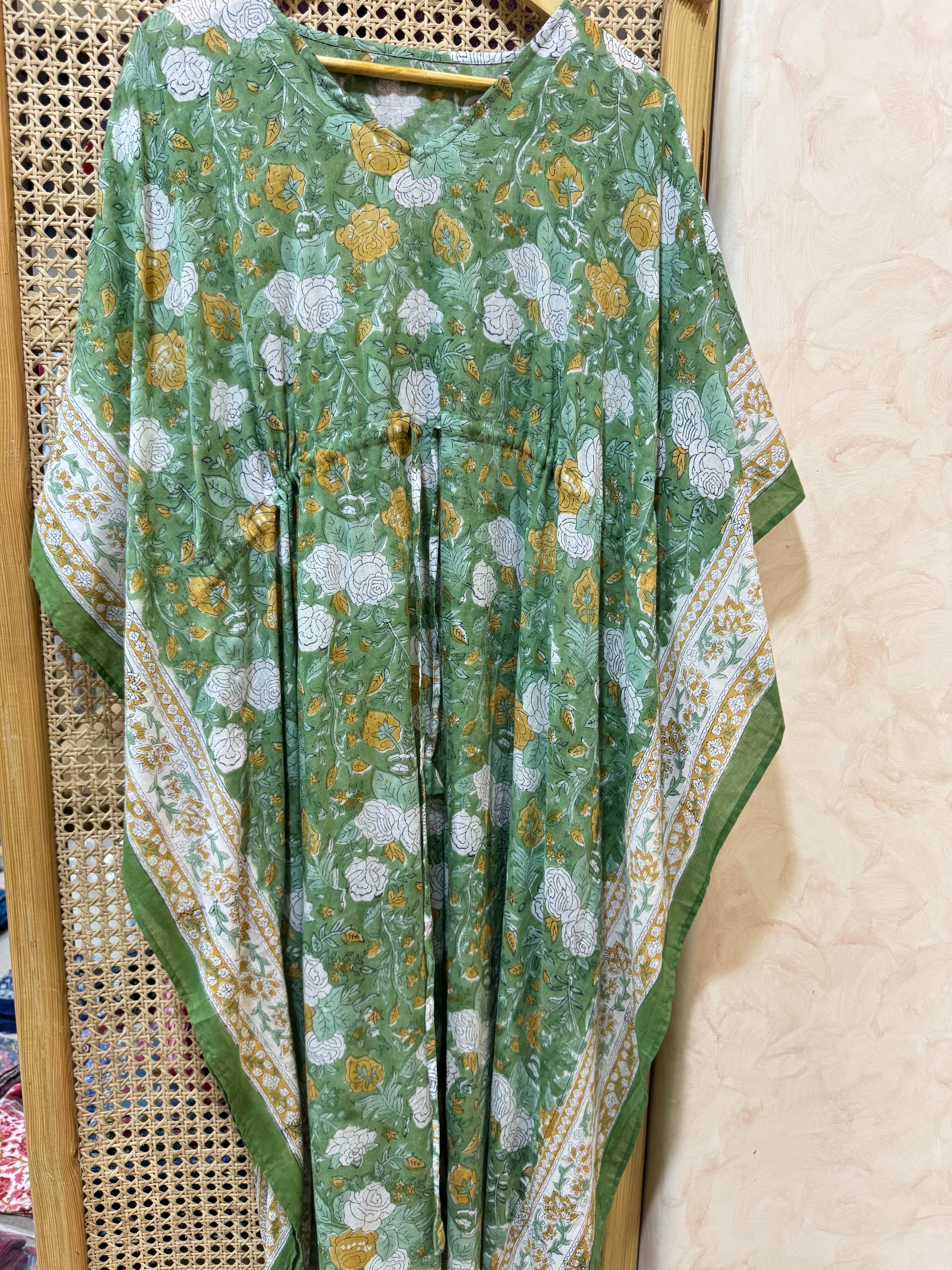 HANDBLOCK PRINTED LONG KAFTAN