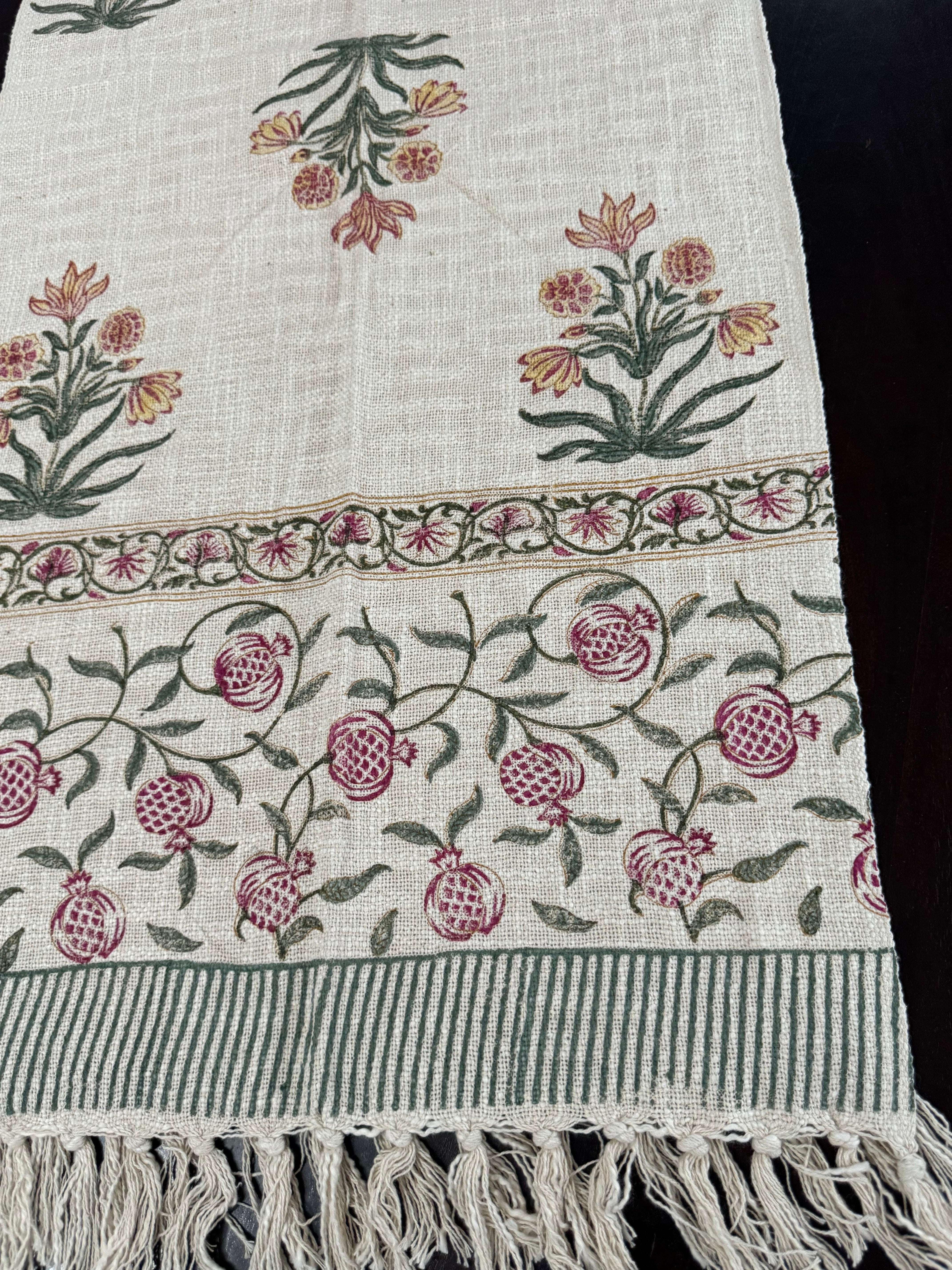 HAND BLOCK PRINTED TABLE RUNNER