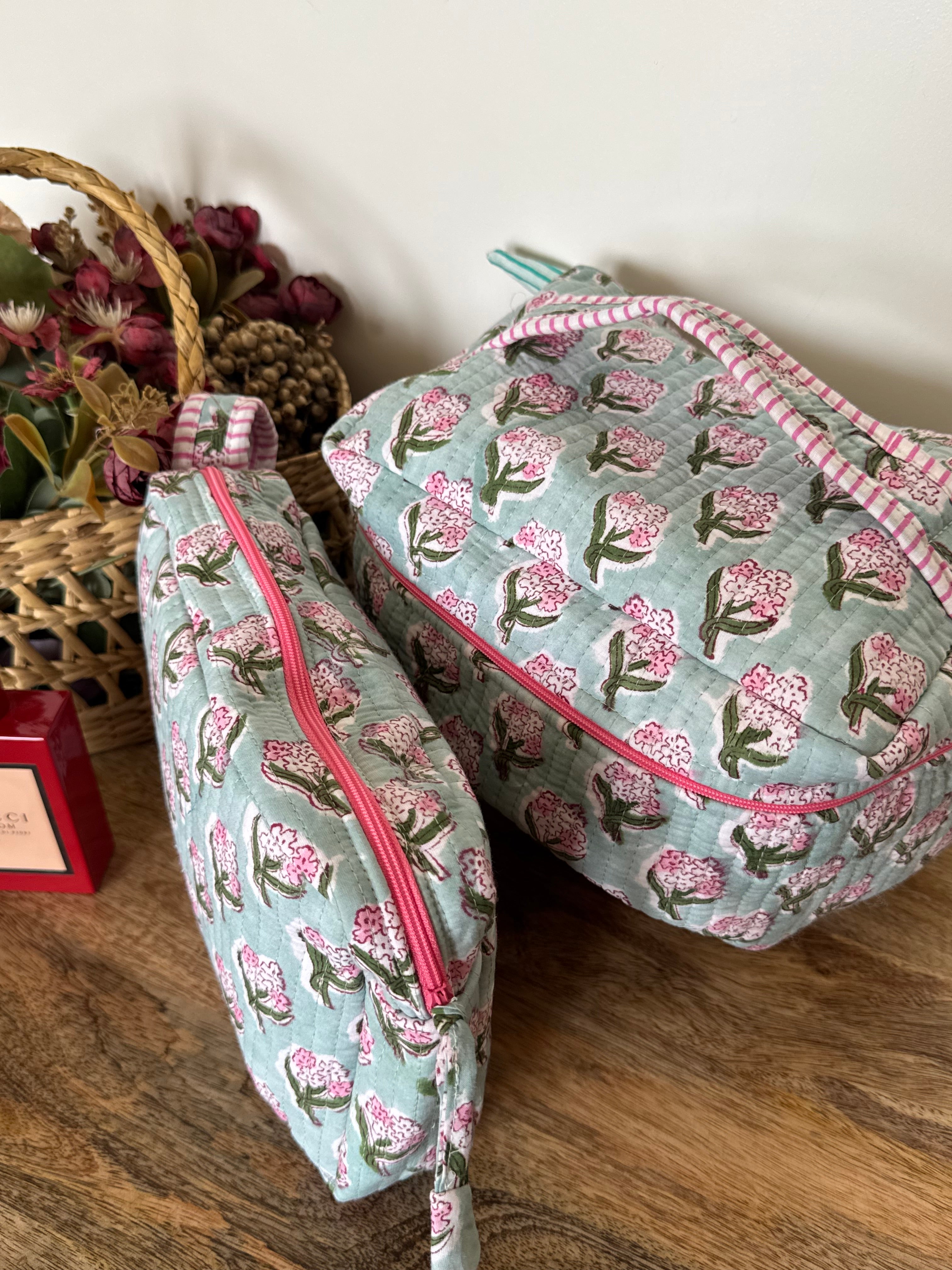 VANITY BAG & TRAVEL POUCH COMBO SET