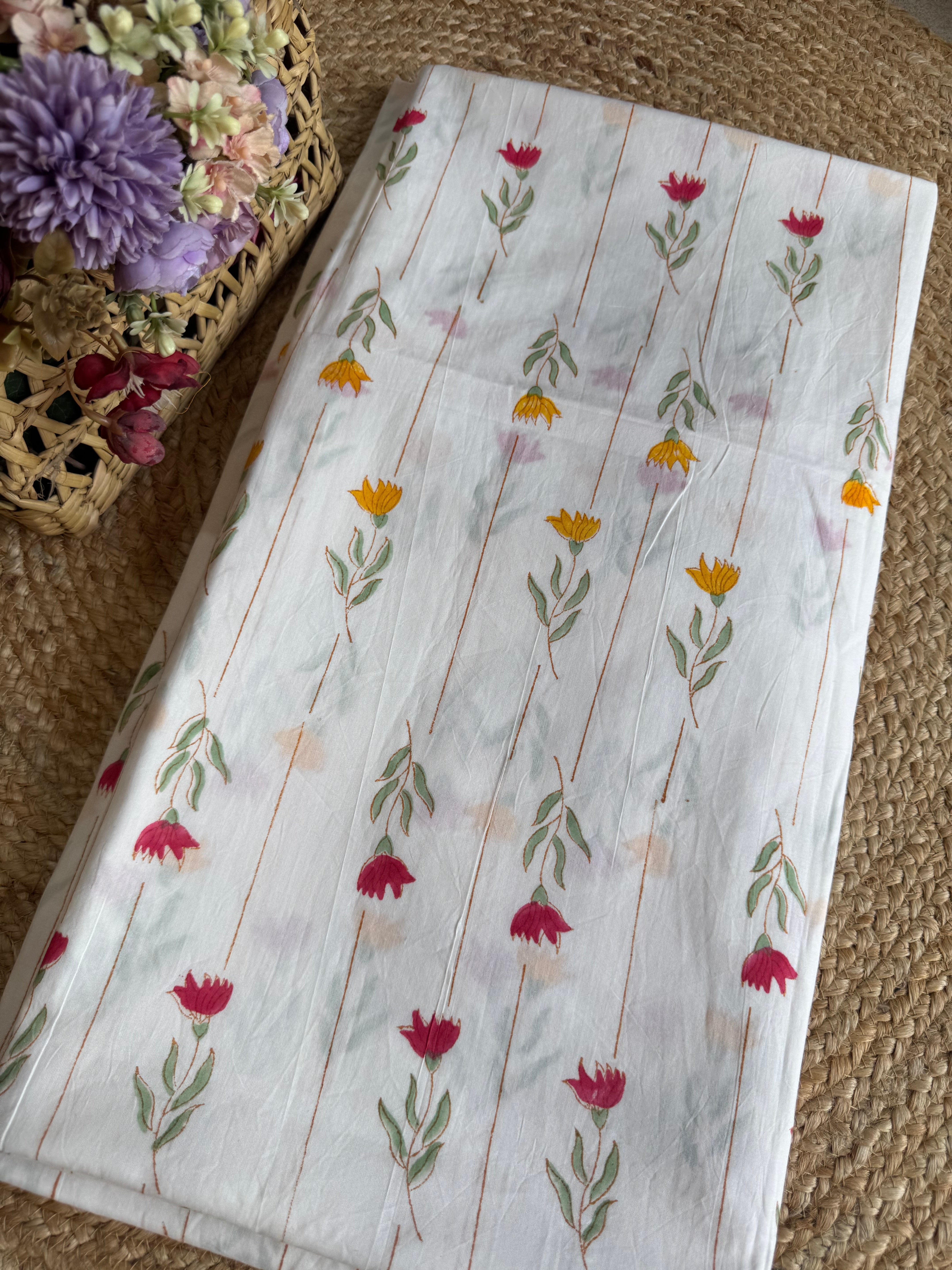 HAND BLOCK PRINTED COTTON FABRIC