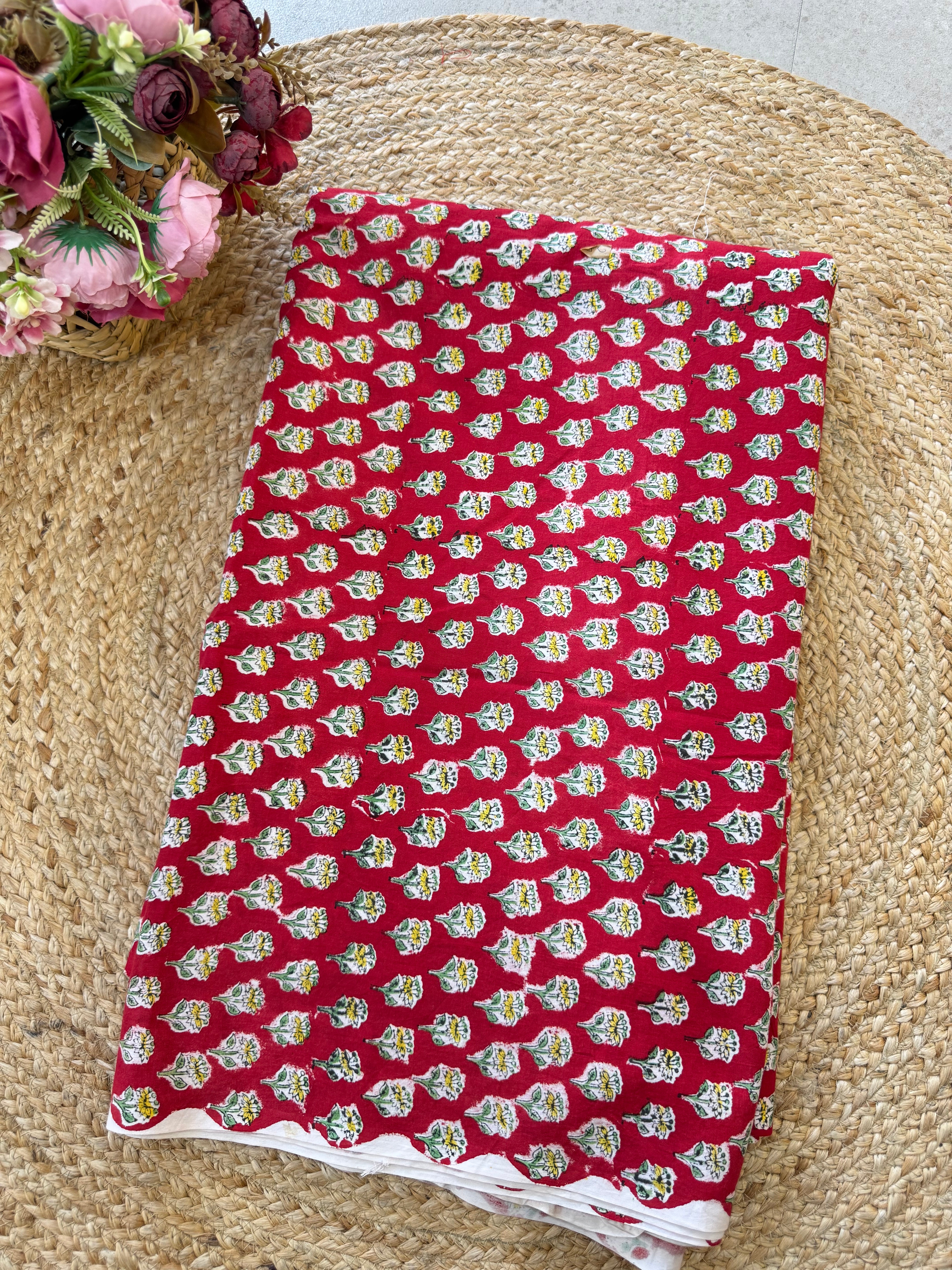 HAND BLOCK PRINTED COTTON FABRIC