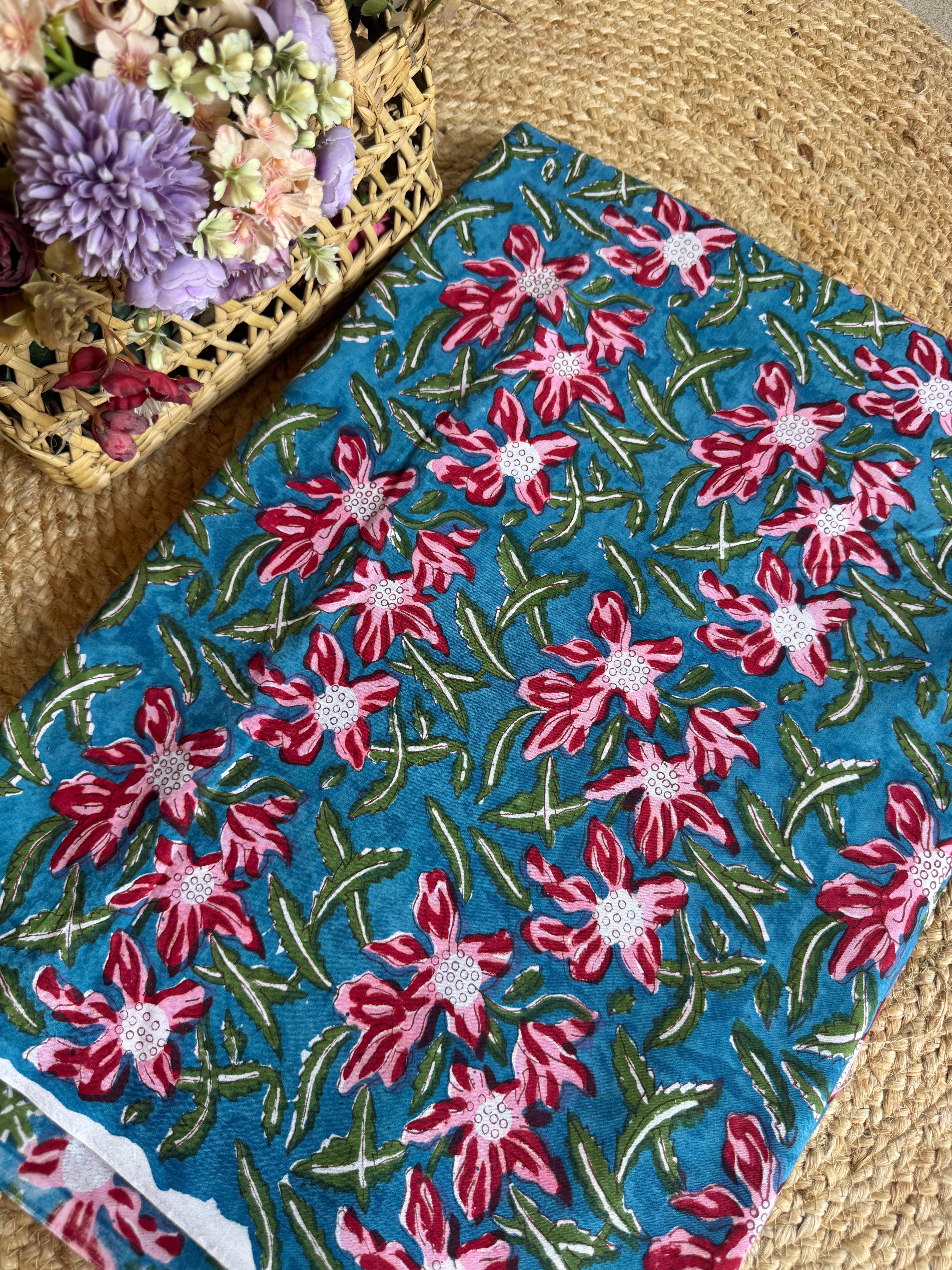 HAND BLOCK PRINTED COTTON FABRIC