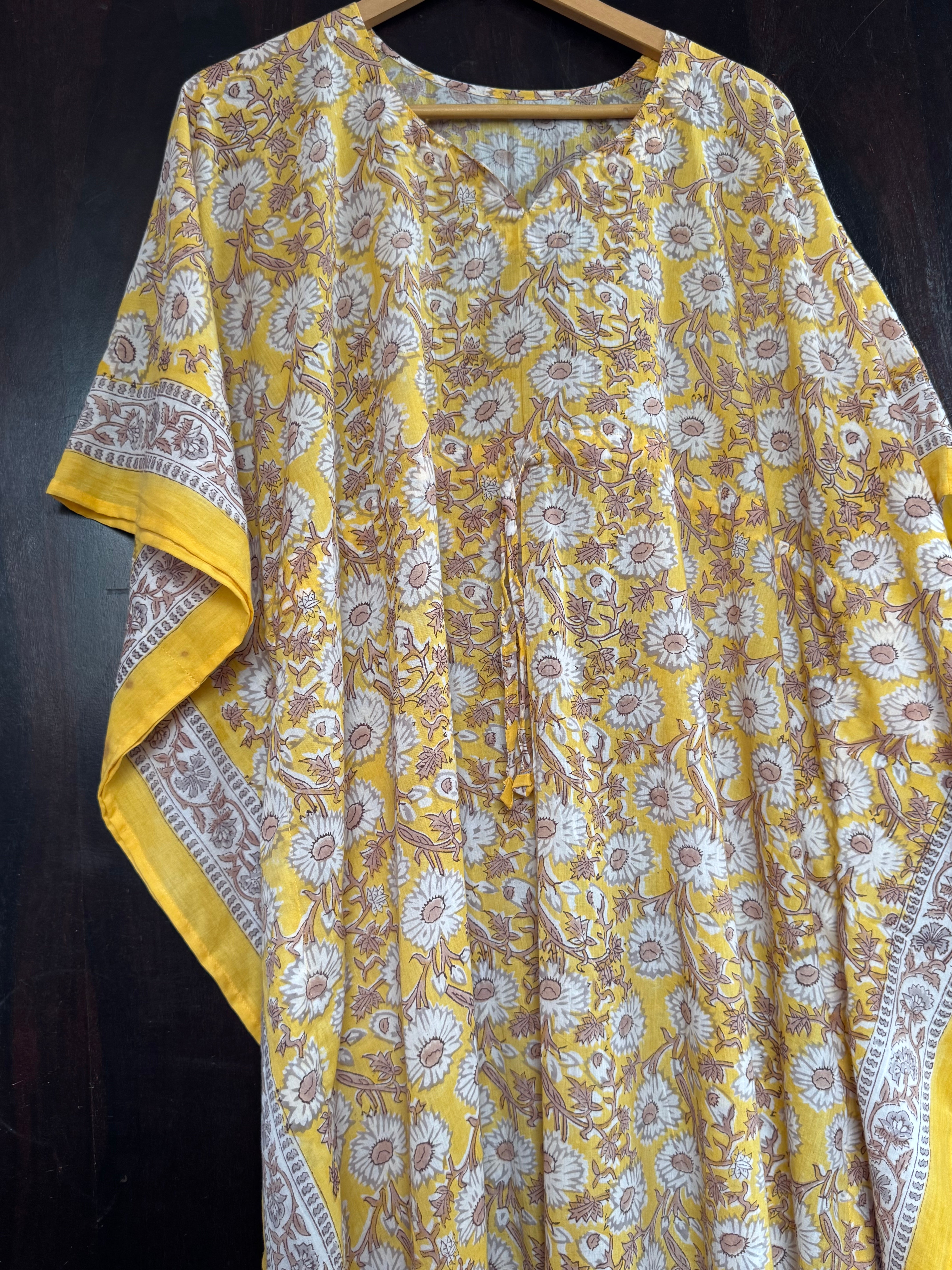 HANDBLOCK PRINTED LONG KAFTAN