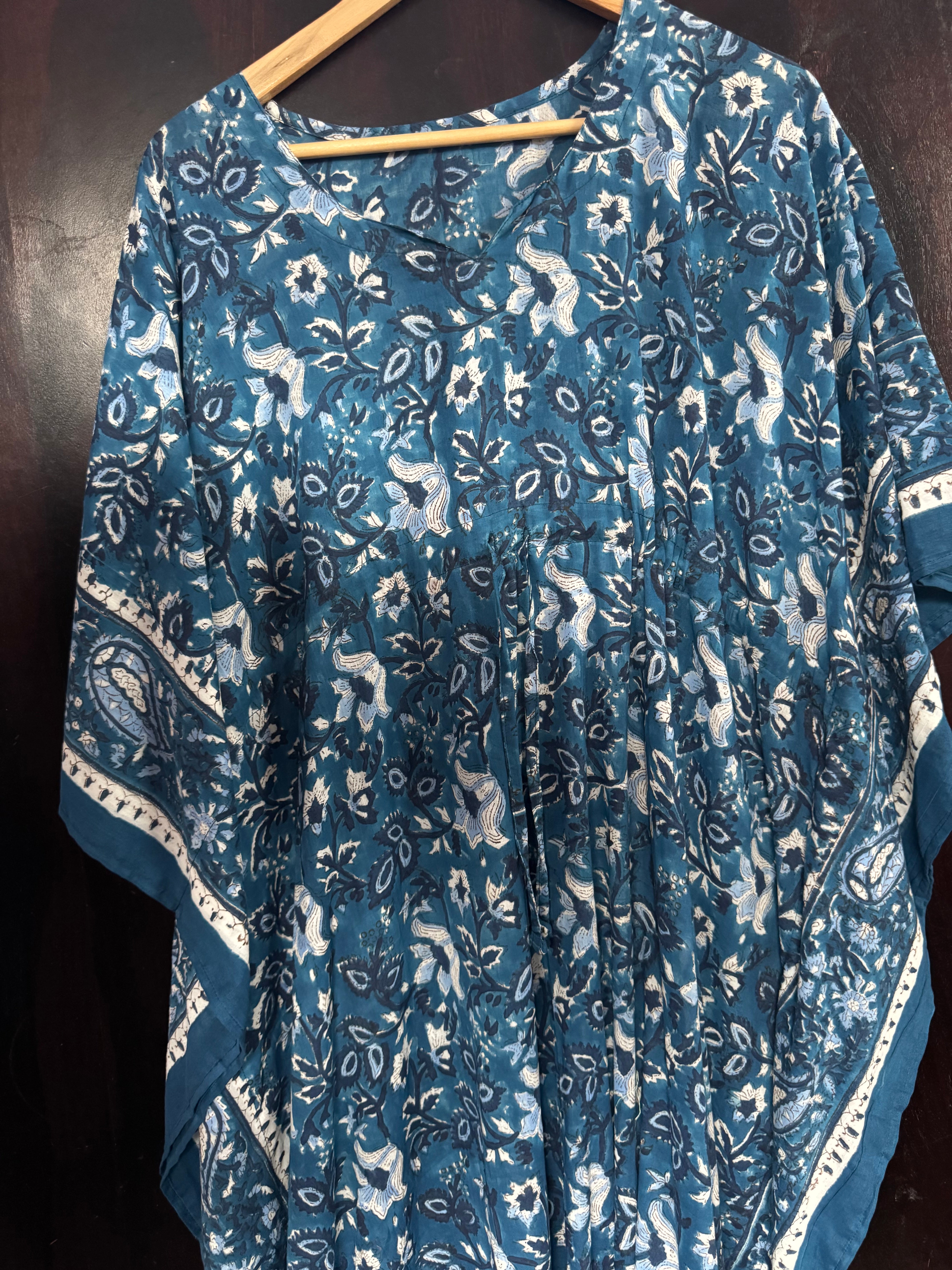 HANDBLOCK PRINTED LONG KAFTAN