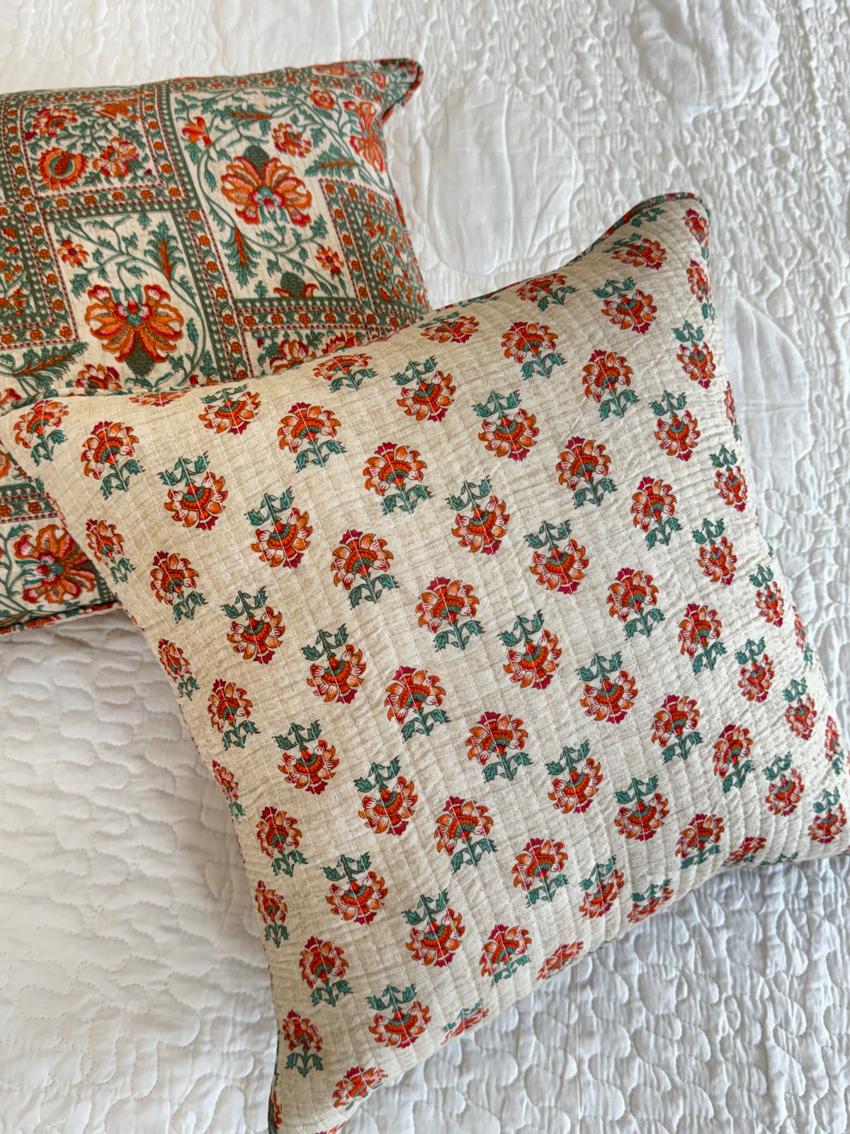 KANAK - SINGLE PIECE QUILTED 16 BY 16 INCHES CUSHION COVERS
