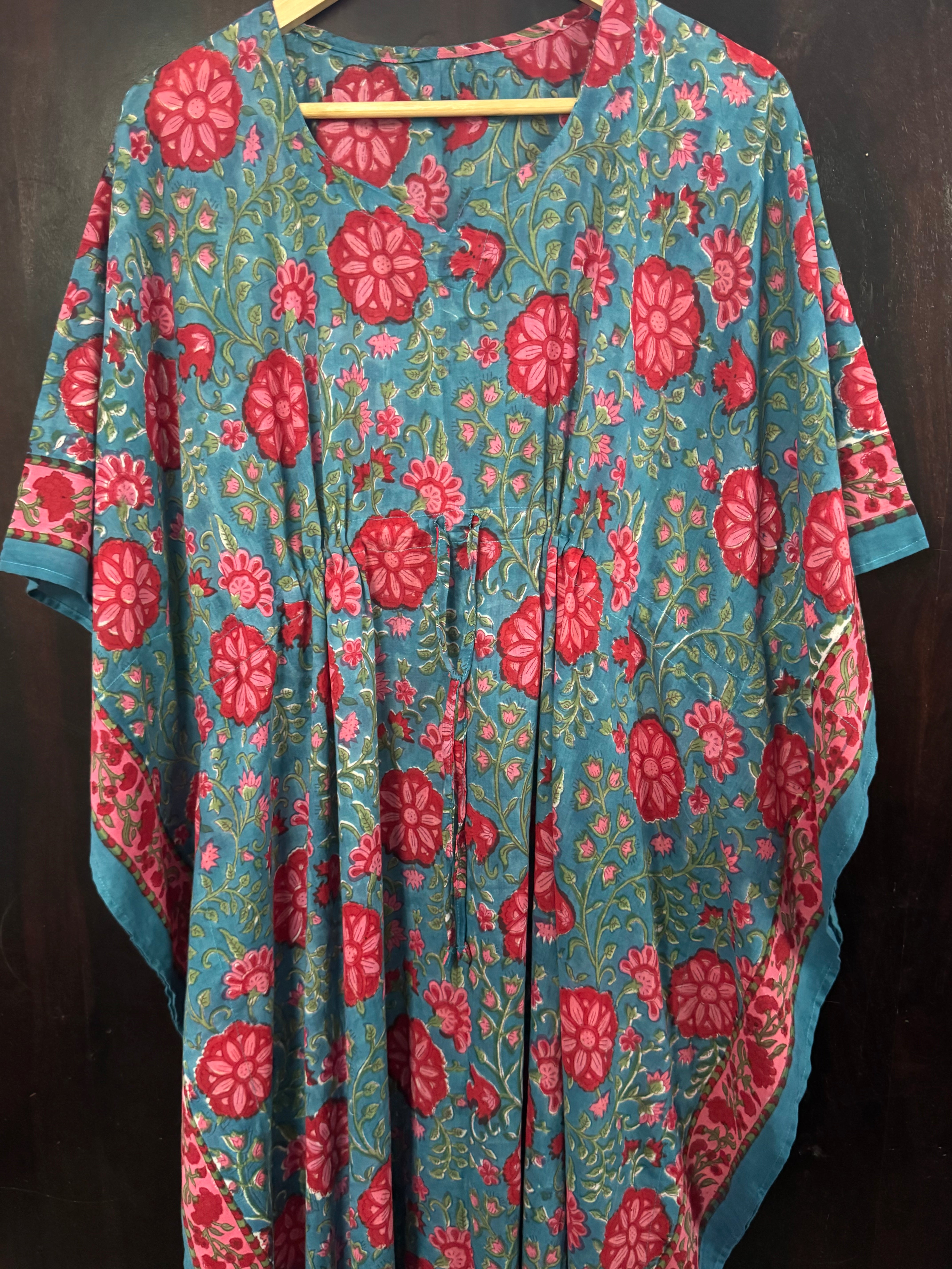 HANDBLOCK PRINTED LONG KAFTAN