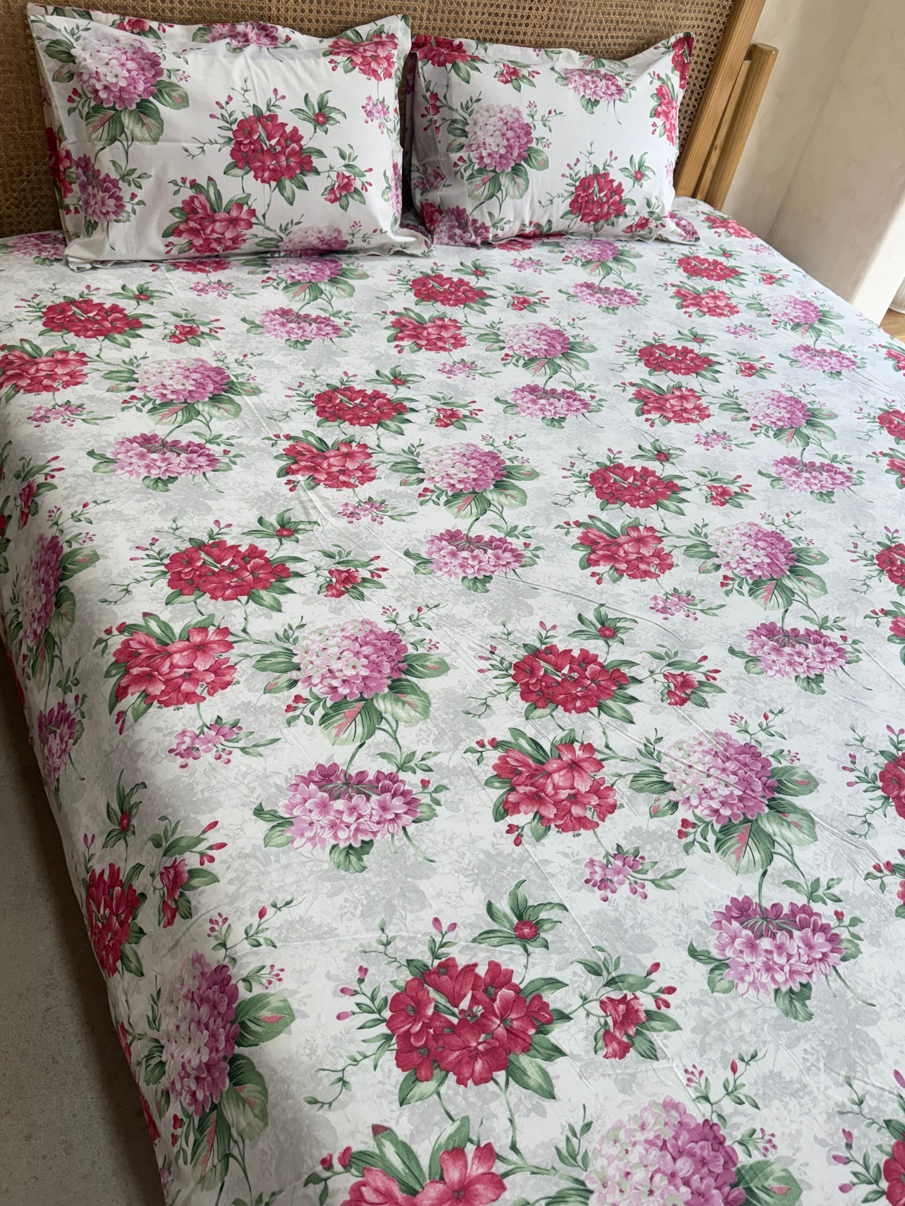 RANGMAHAL PURE COTTON BEDSHEET WITH TWO PILLOW CASES