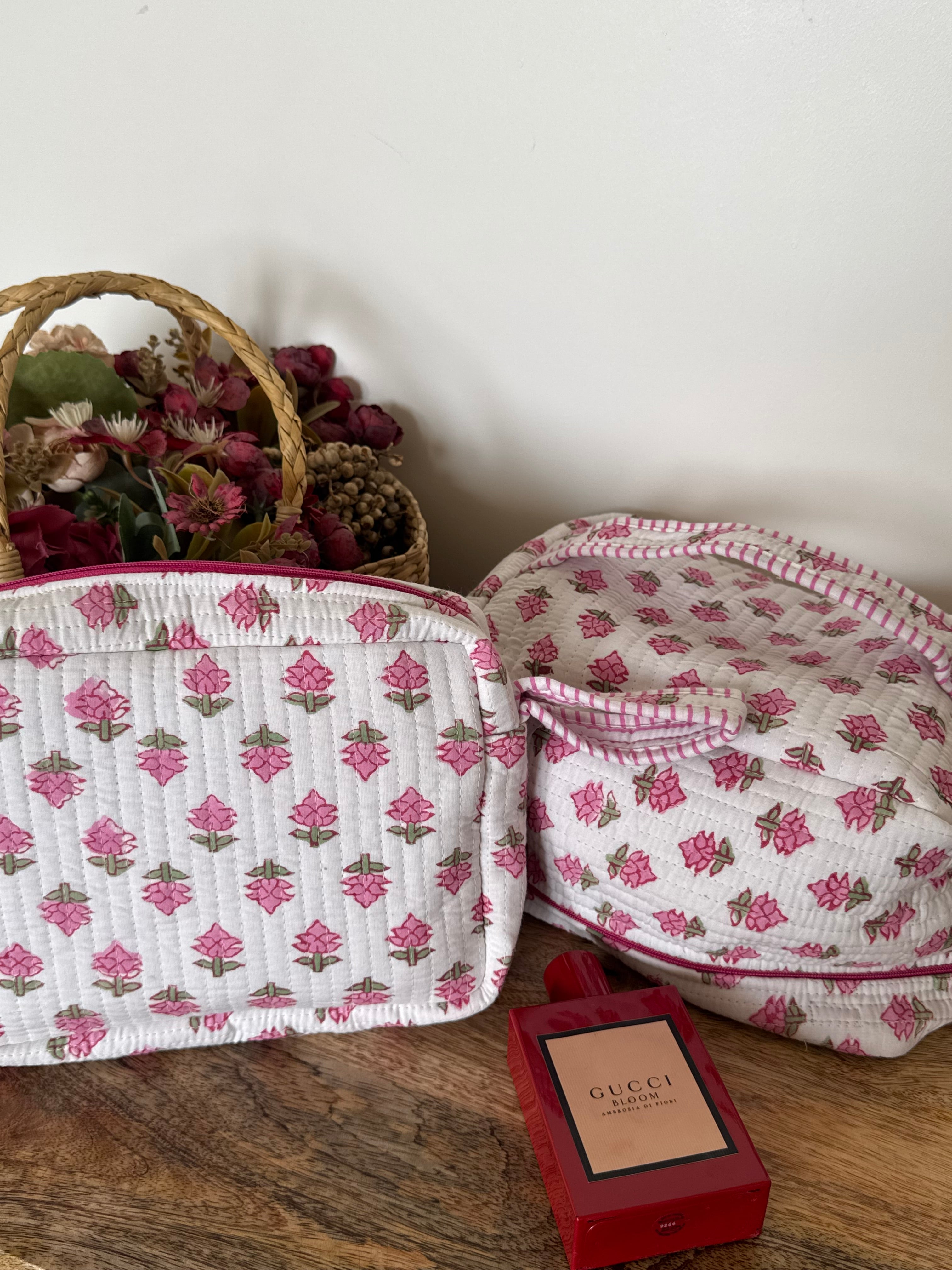 VANITY BAG & TRAVEL POUCH COMBO SET