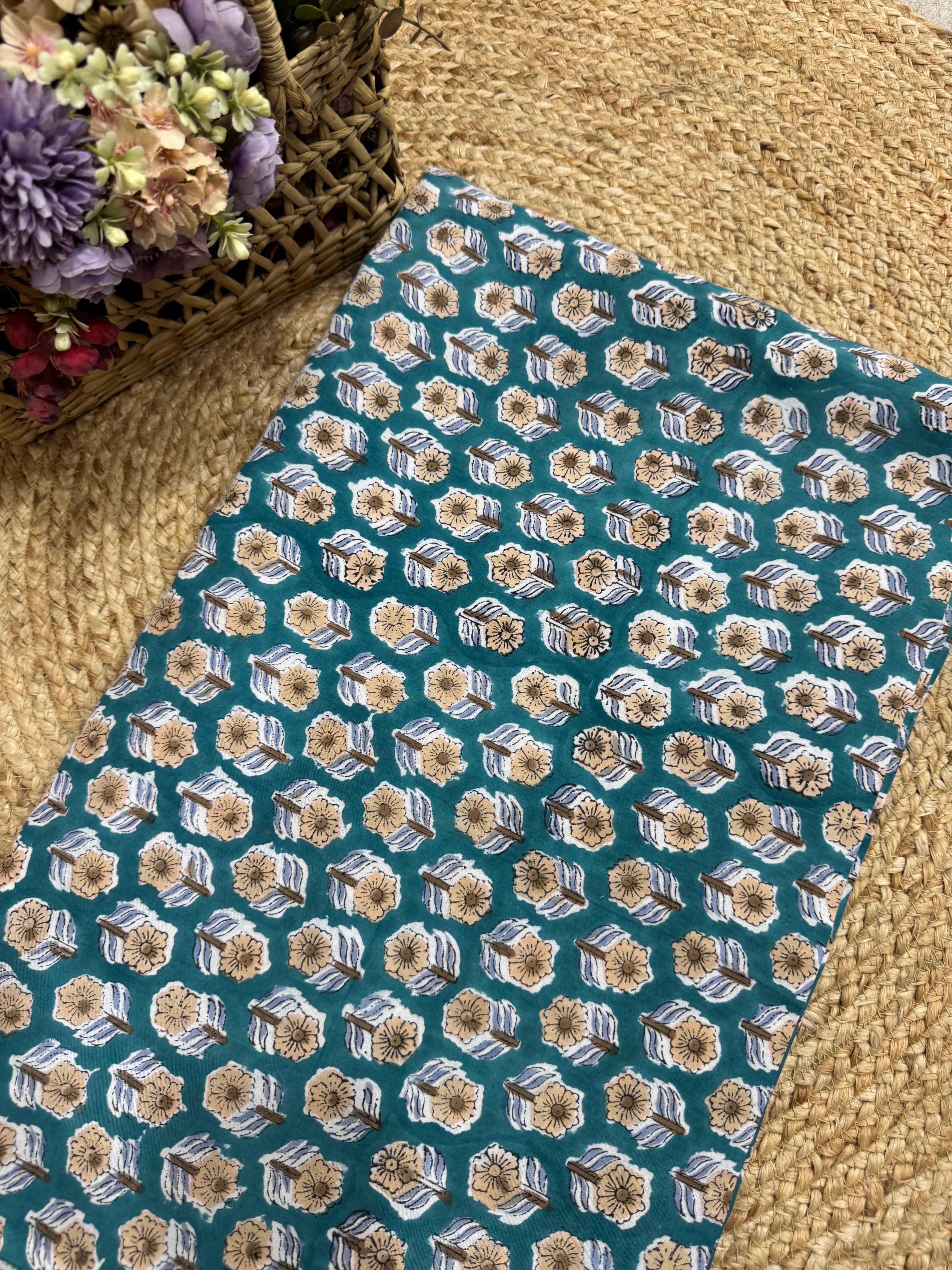 HAND BLOCK PRINTED COTTON FABRIC