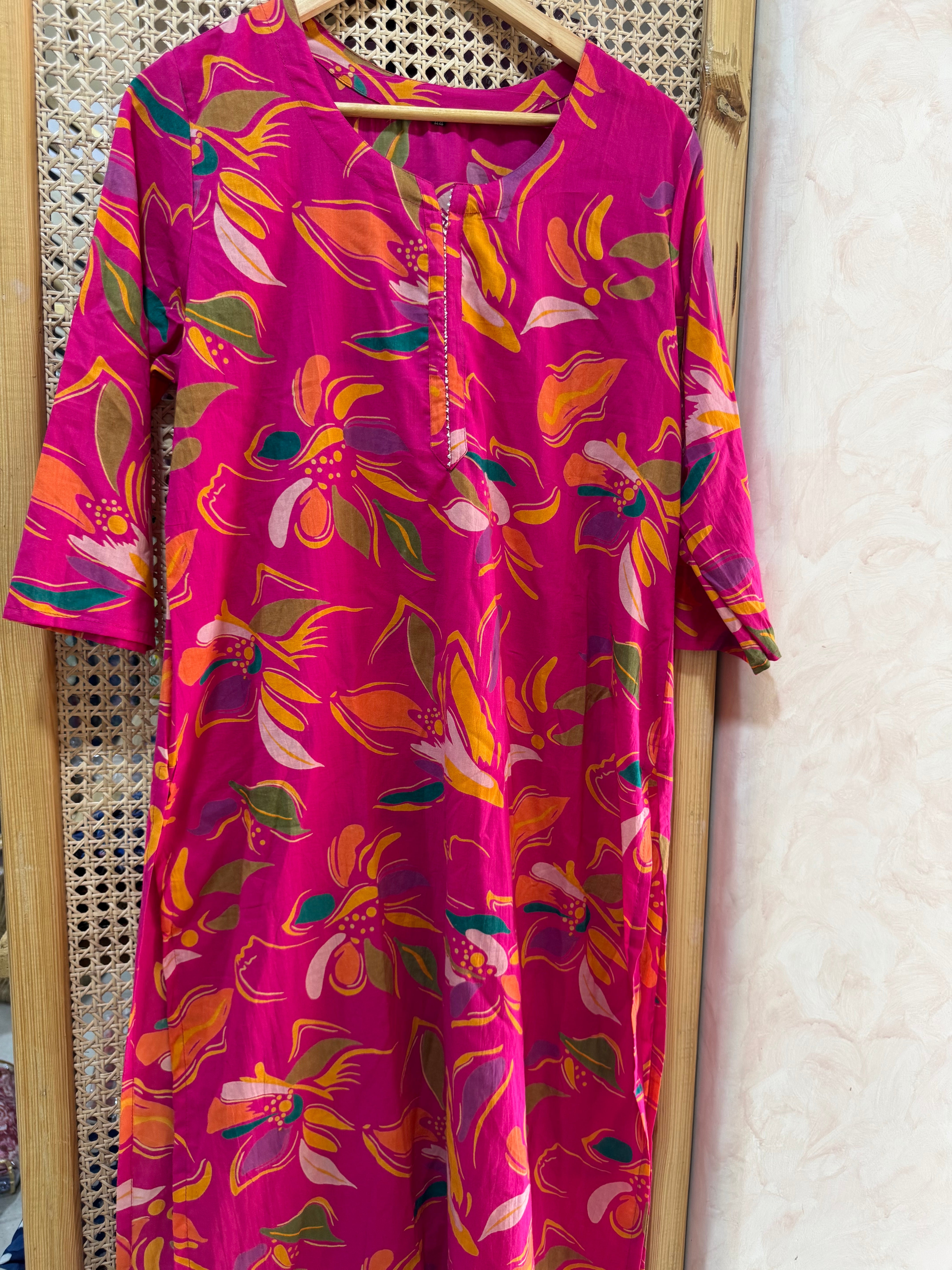 PURE COTTON STRAIGHT KURTA