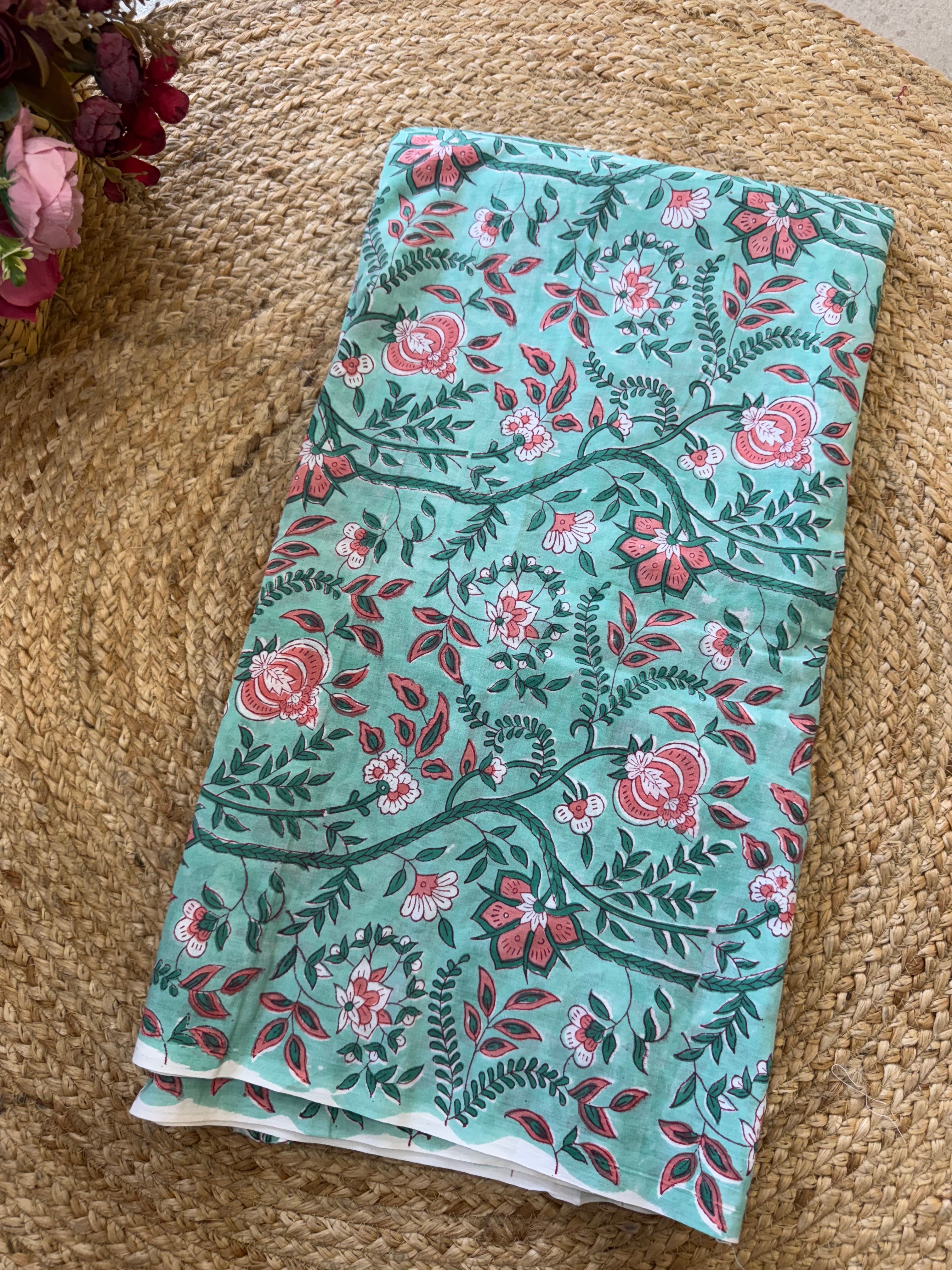 HAND BLOCK PRINTED COTTON FABRIC