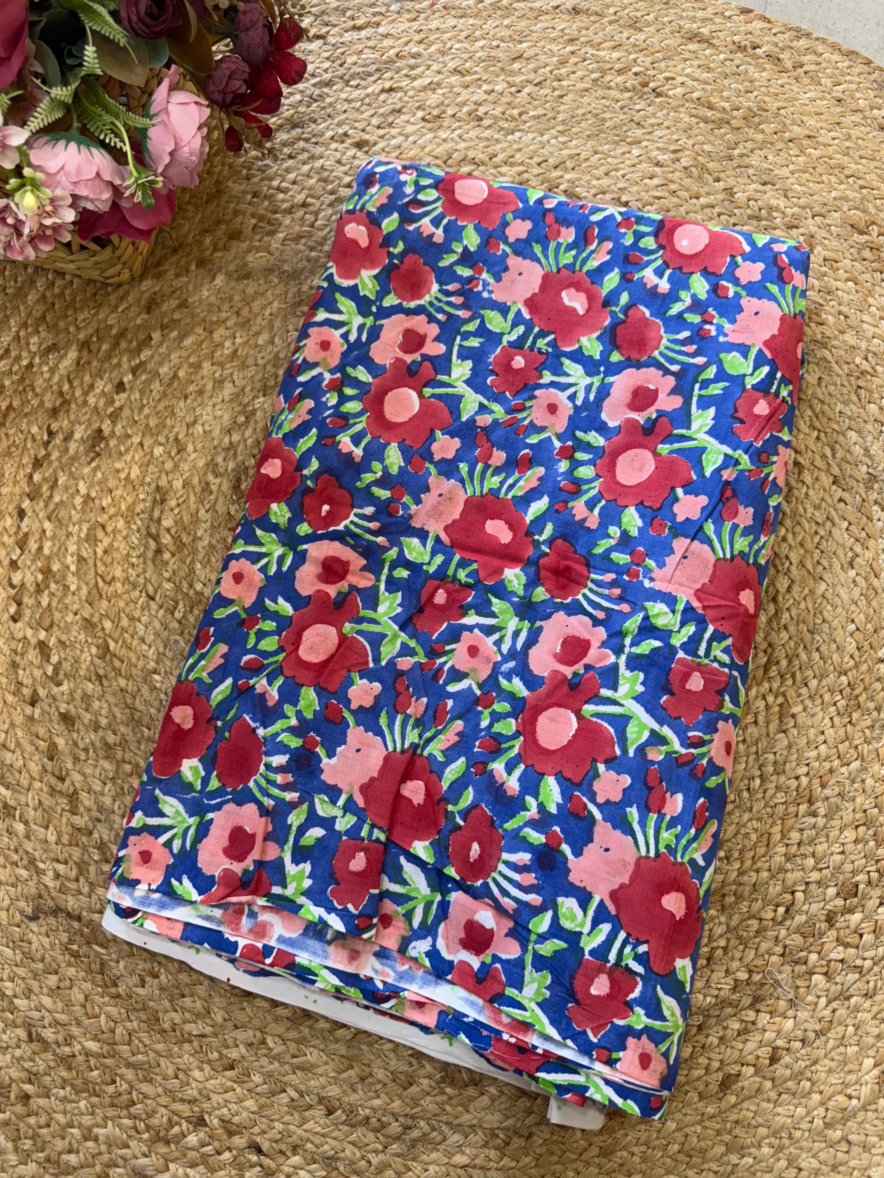 HAND BLOCK PRINTED COTTON FABRIC