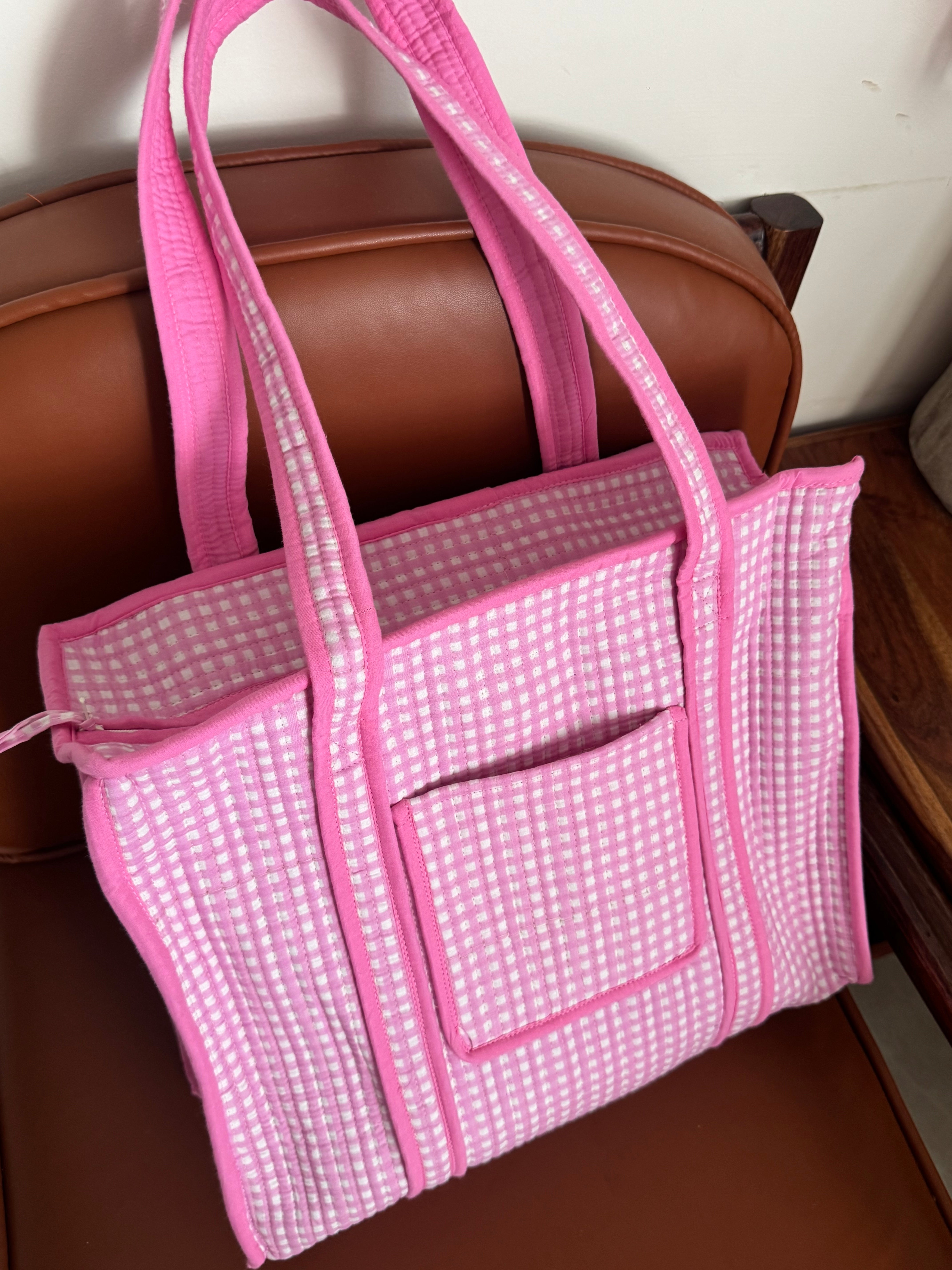 MEDIUM TOTE BAG WITH THREE POCKETS