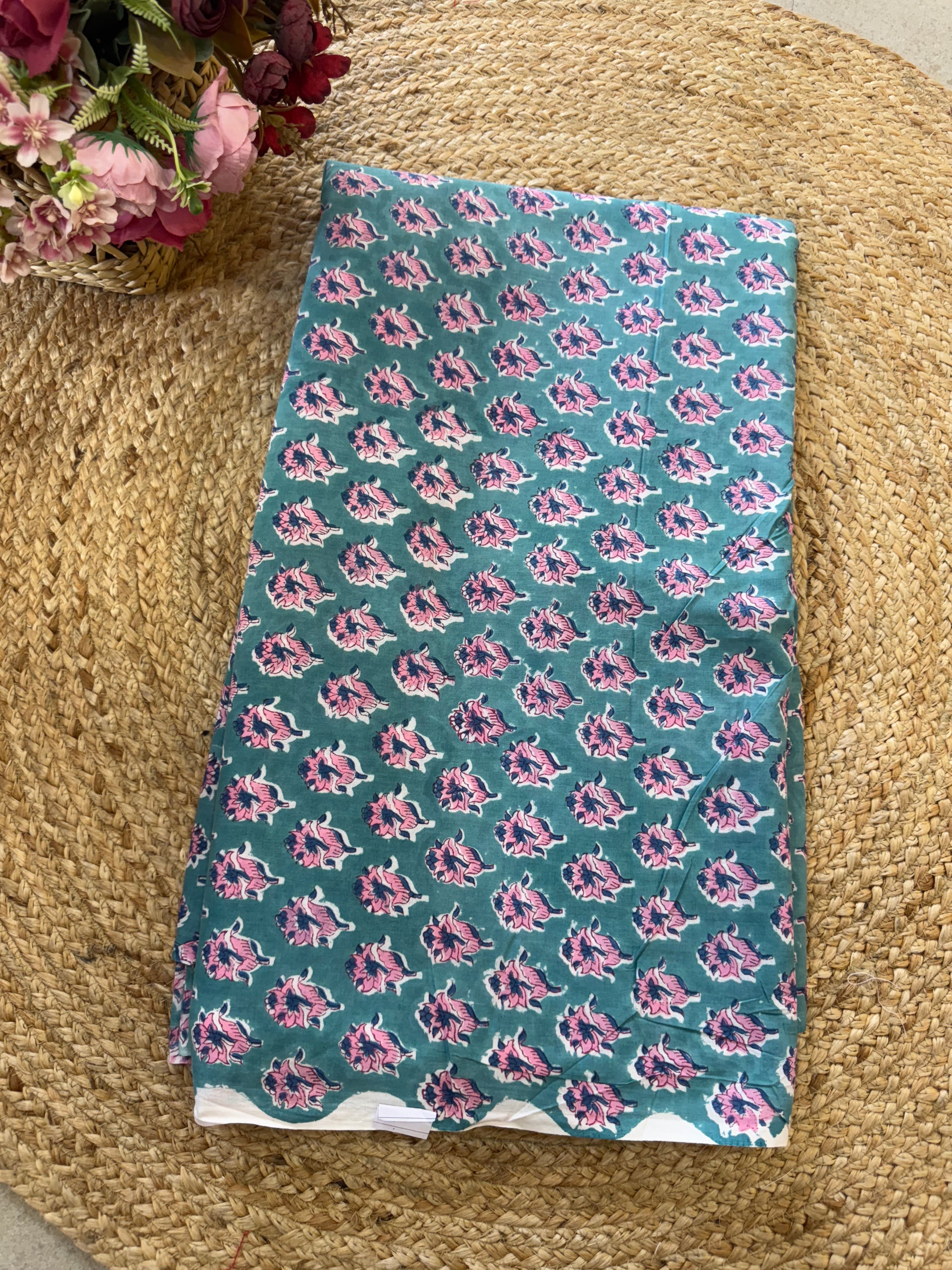 HAND BLOCK PRINTED COTTON FABRIC