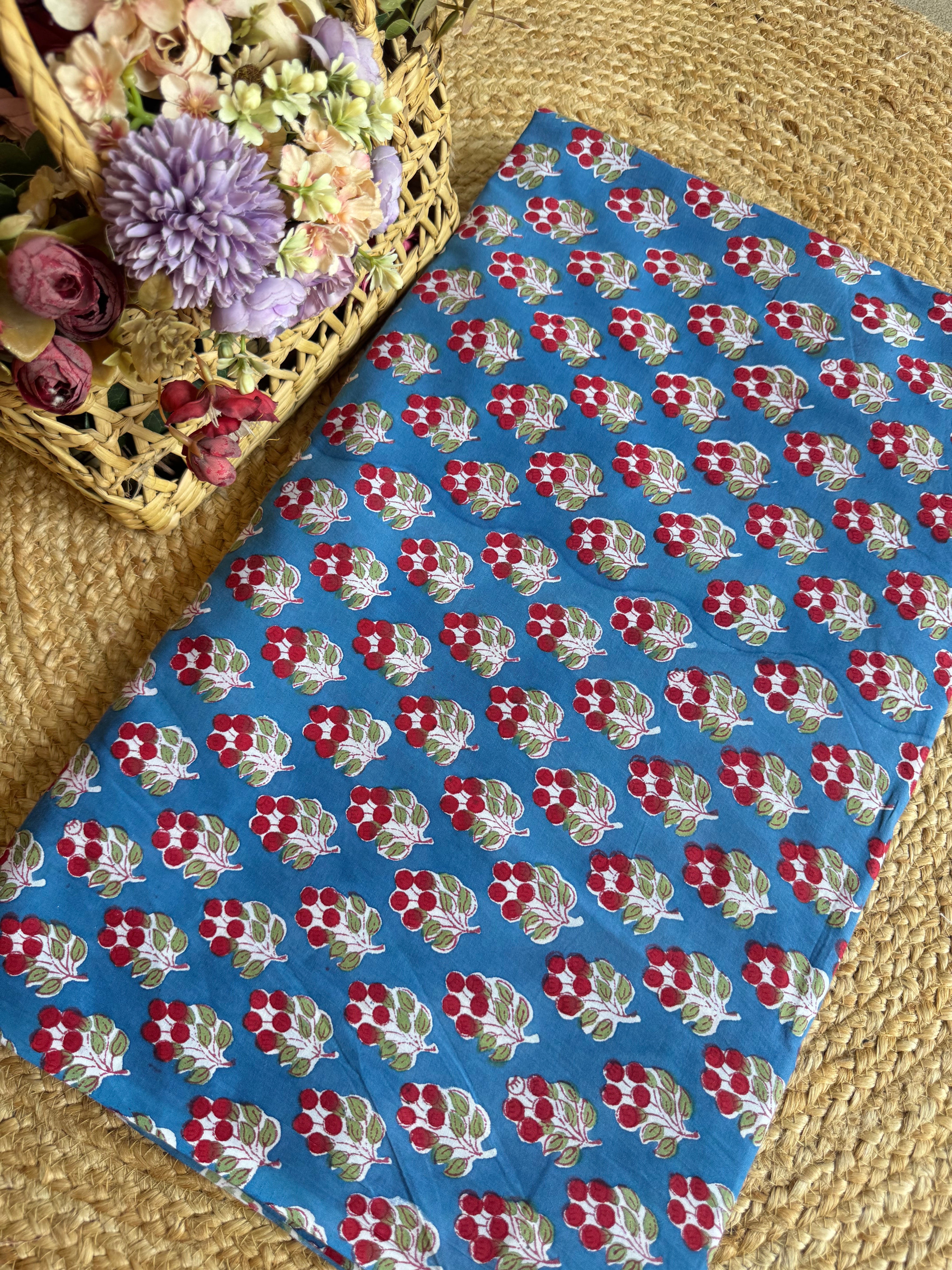 HAND BLOCK PRINTED COTTON FABRIC