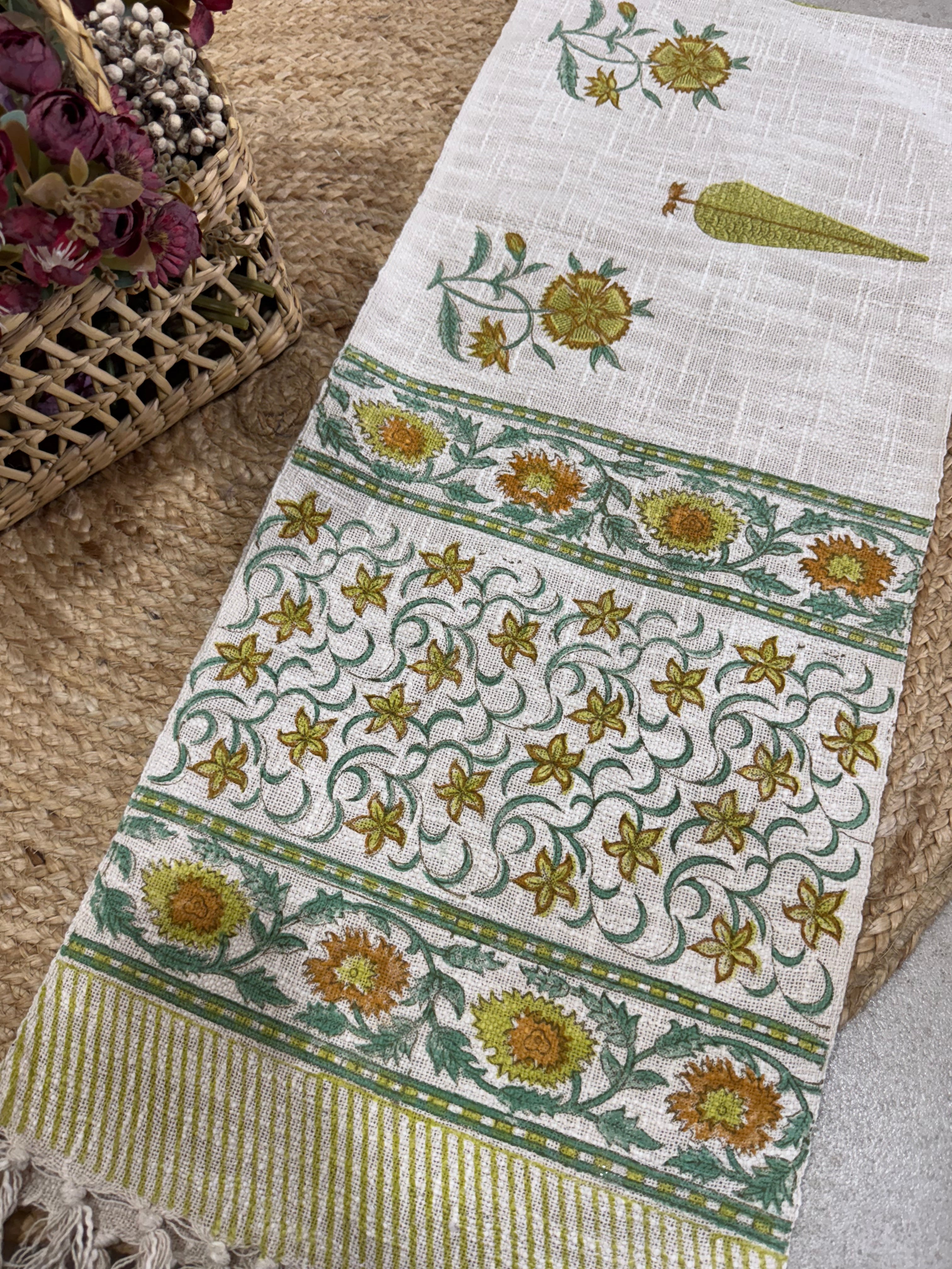 HAND BLOCK PRINTED TABLE RUNNER