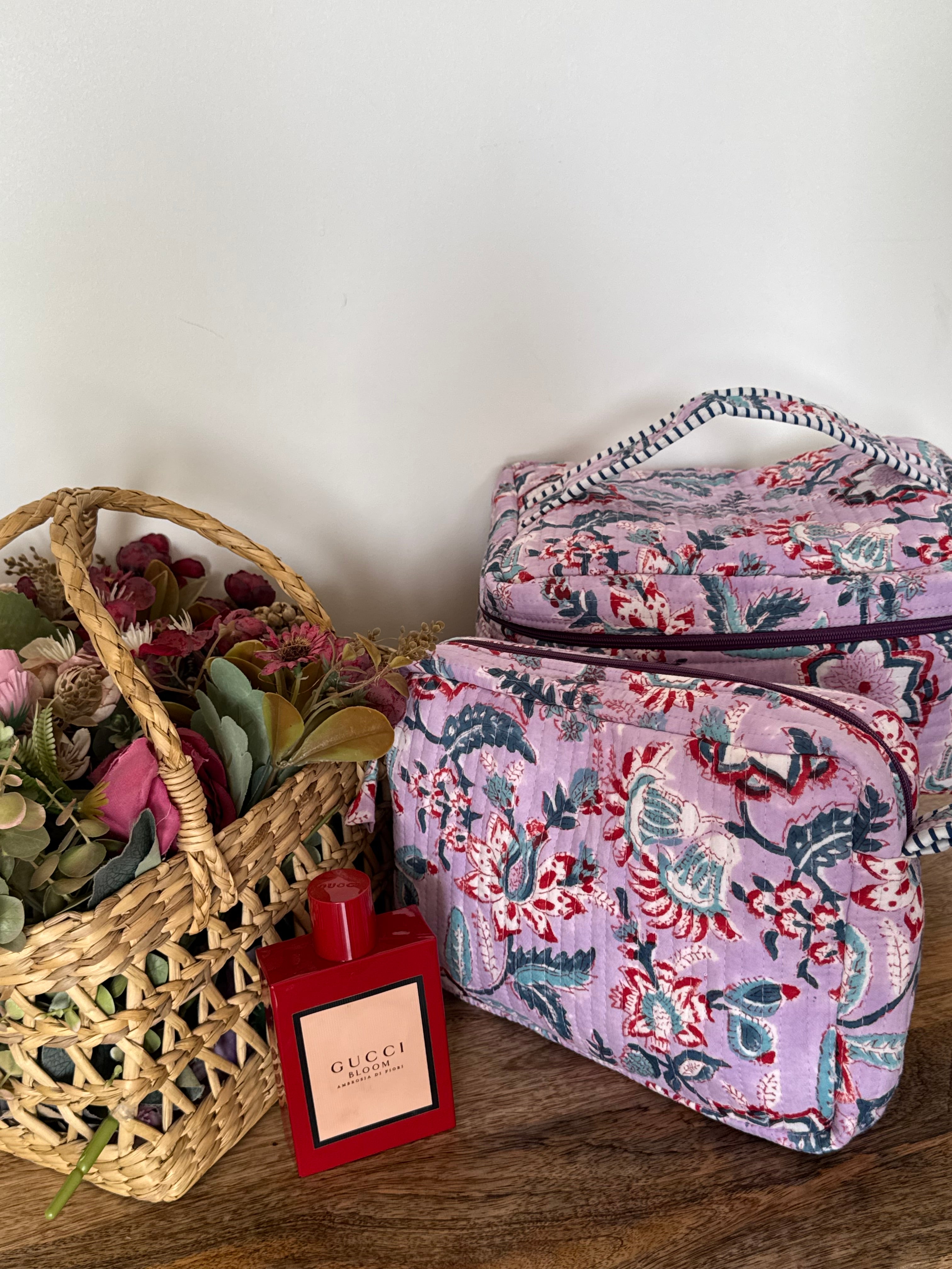 VANITY BAG & TRAVEL POUCH COMBO SET