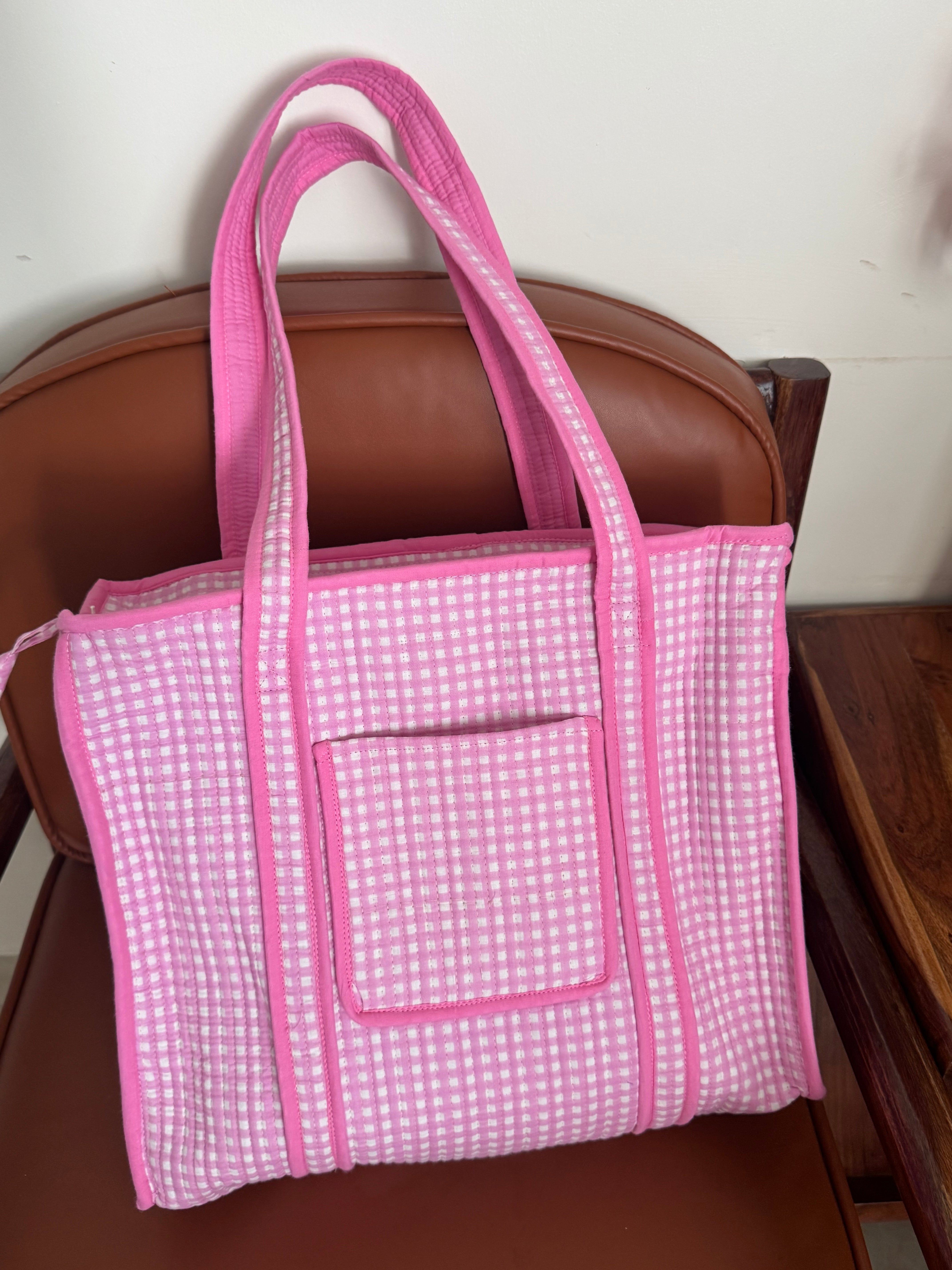 MEDIUM TOTE BAG WITH THREE POCKETS