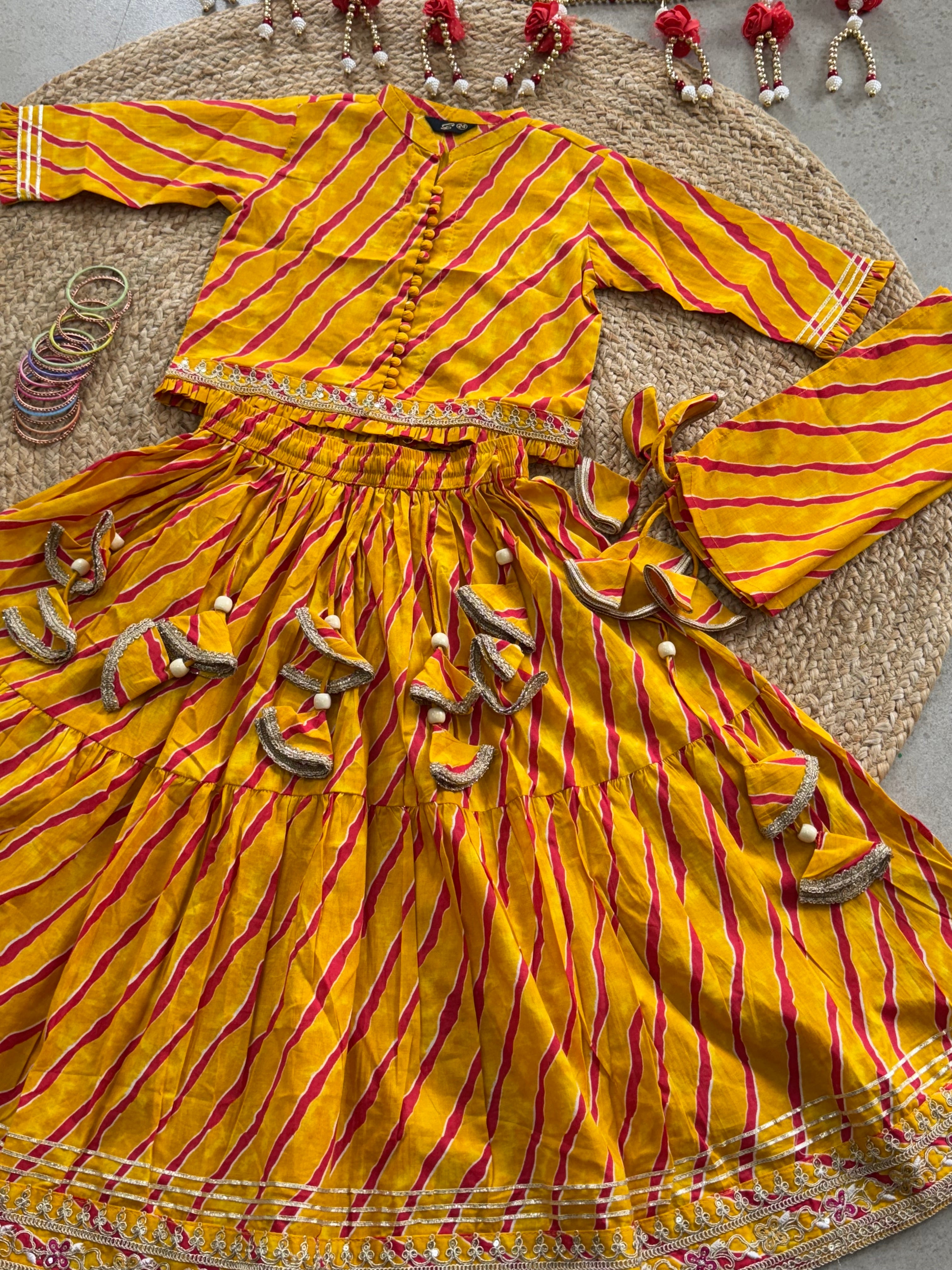 LEHENGA CHOLI DUPATTA SET ( 5 to 11 years)