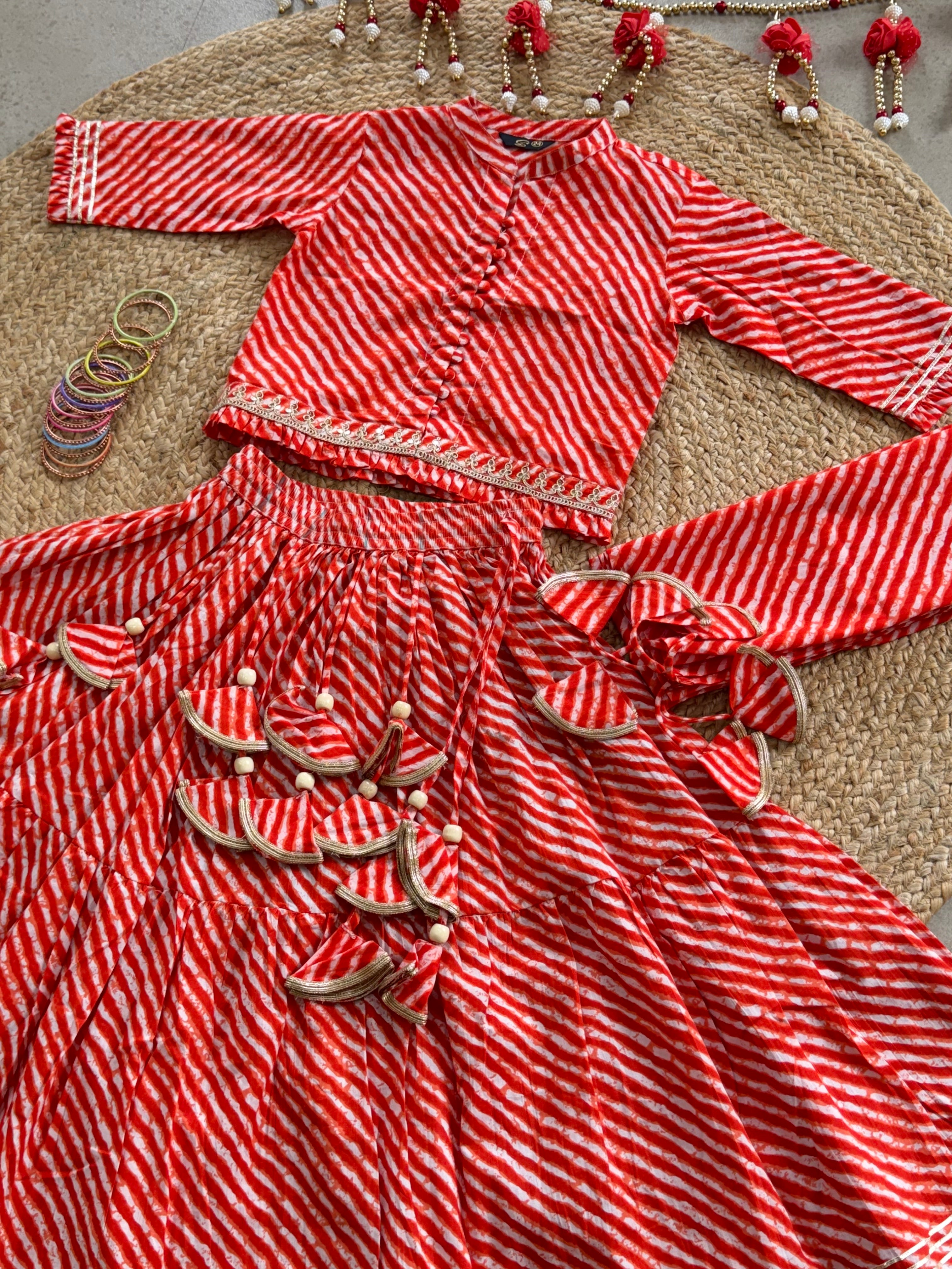 LEHENGA CHOLI DUPATTA SET ( 5 to 11 years)
