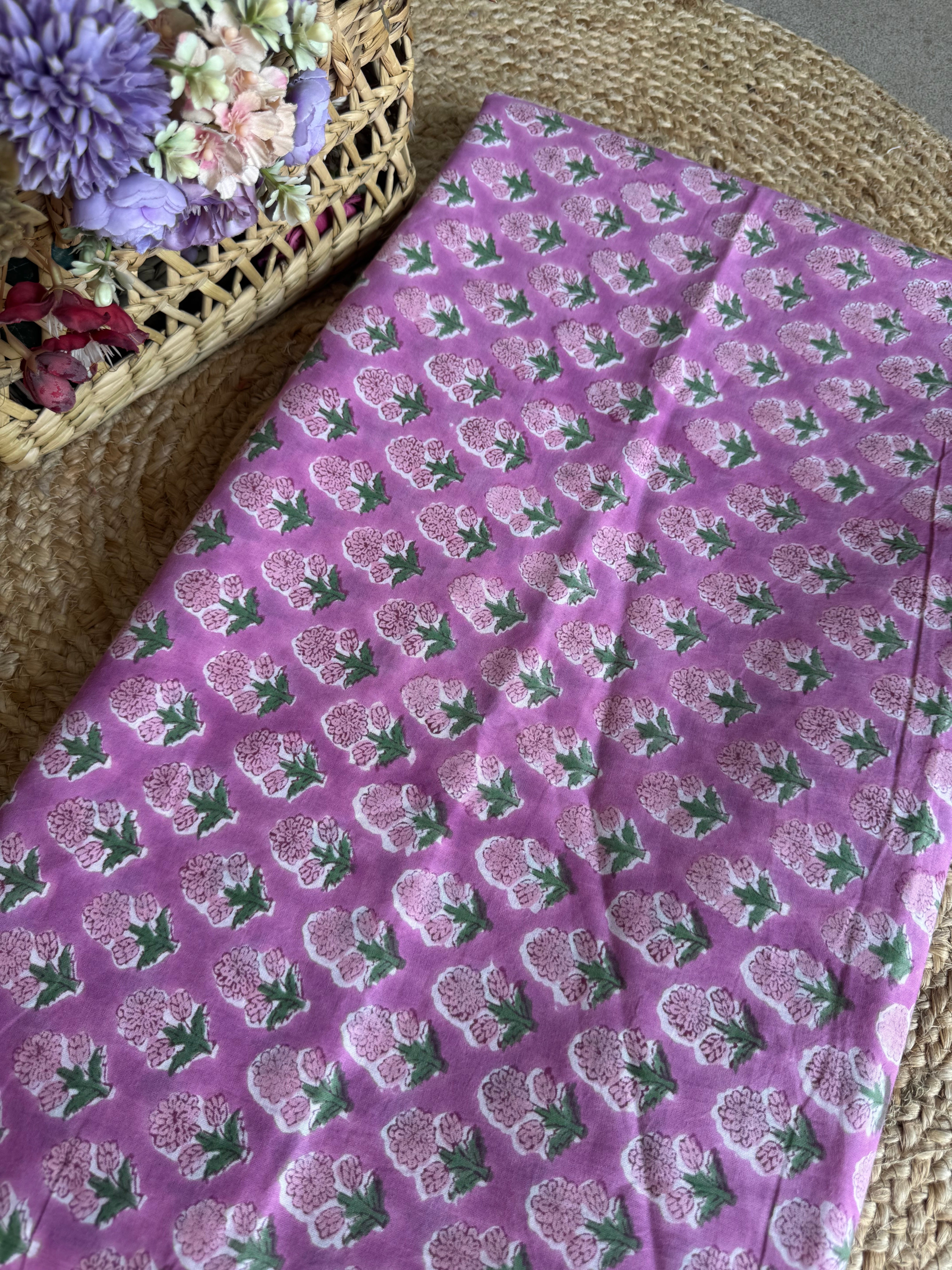 HAND BLOCK PRINTED COTTON FABRIC