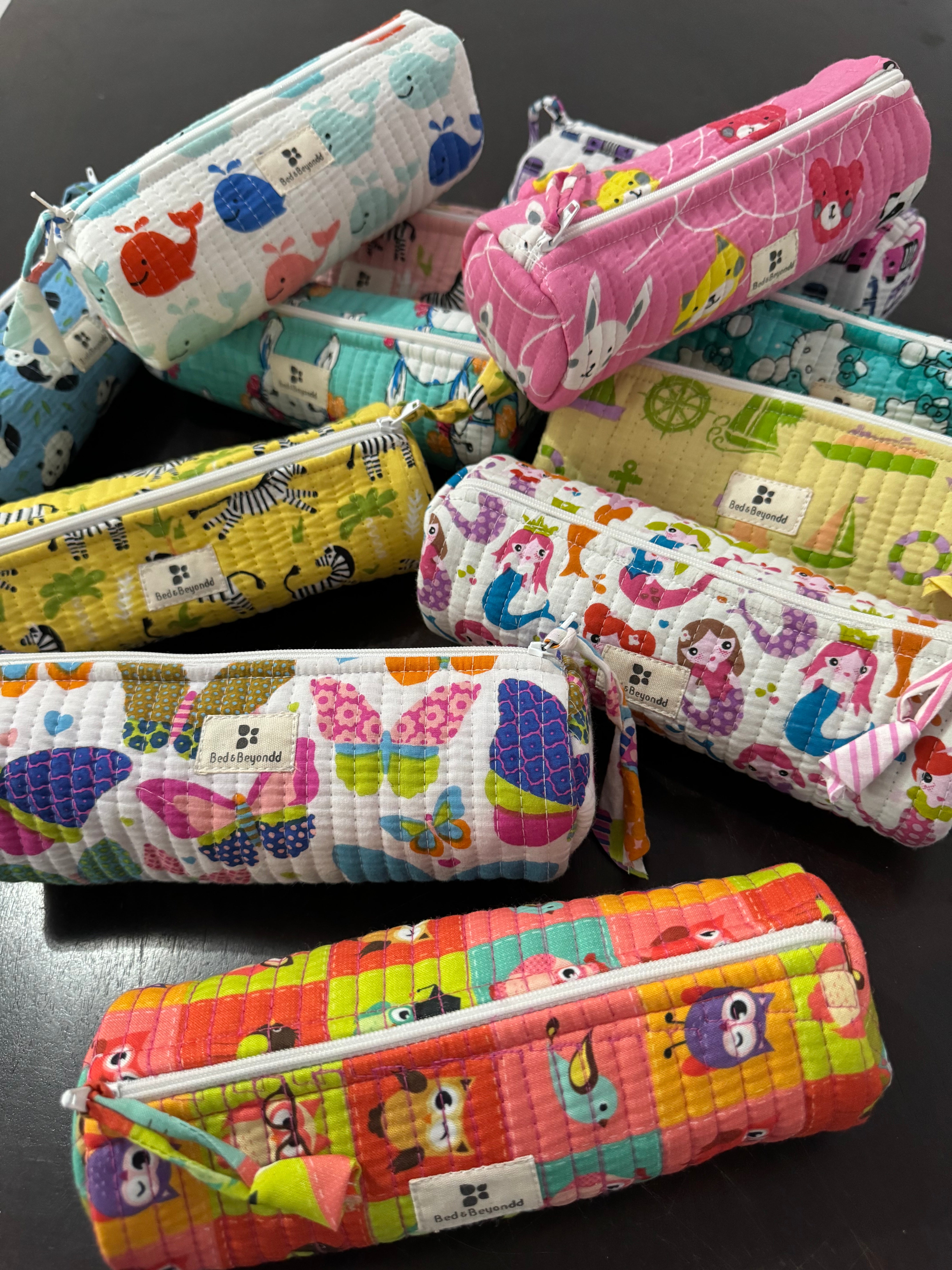 Assorted Pencil Pouches - 10 Pieces