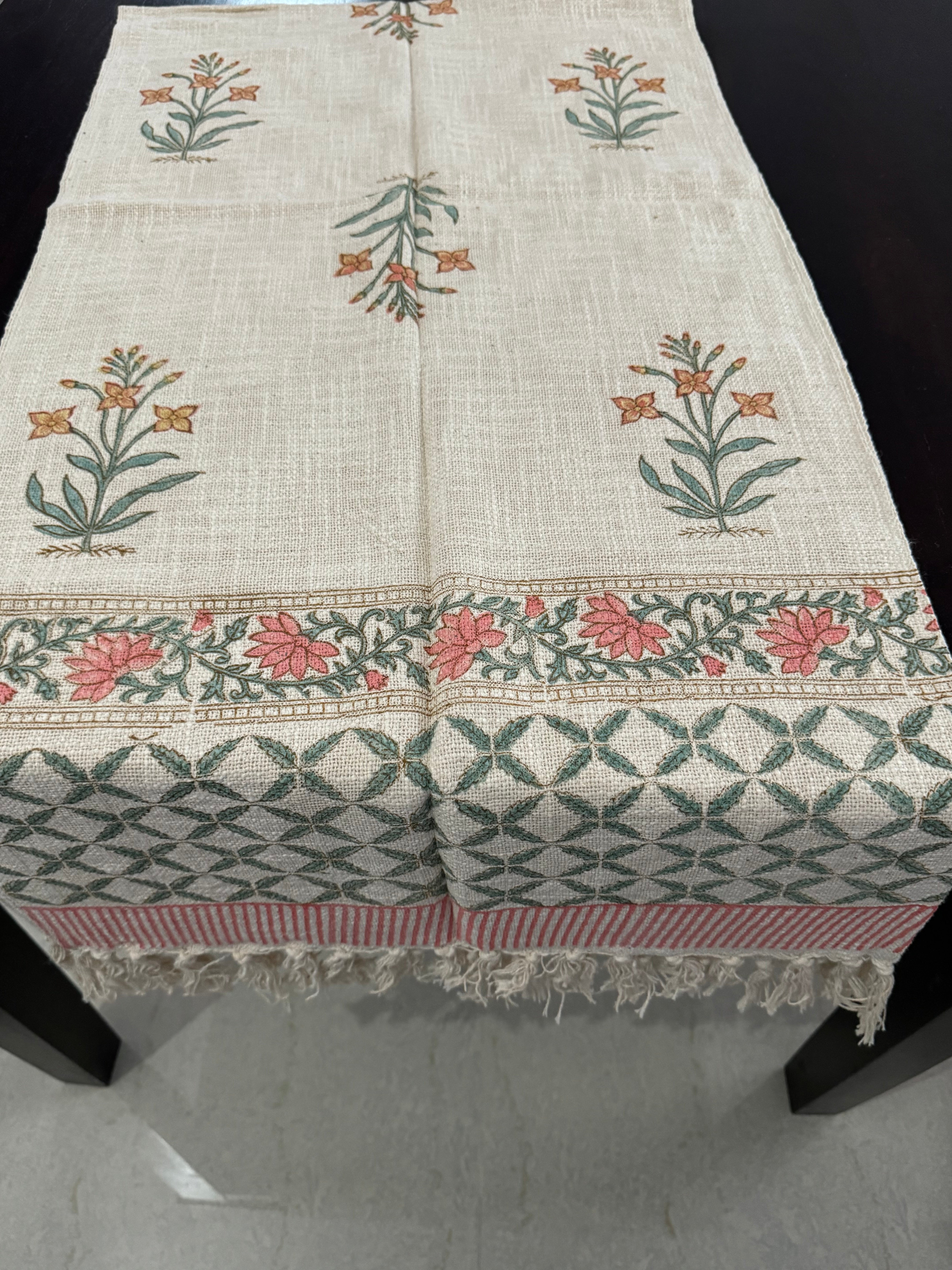 HAND BLOCK PRINTED TABLE RUNNER