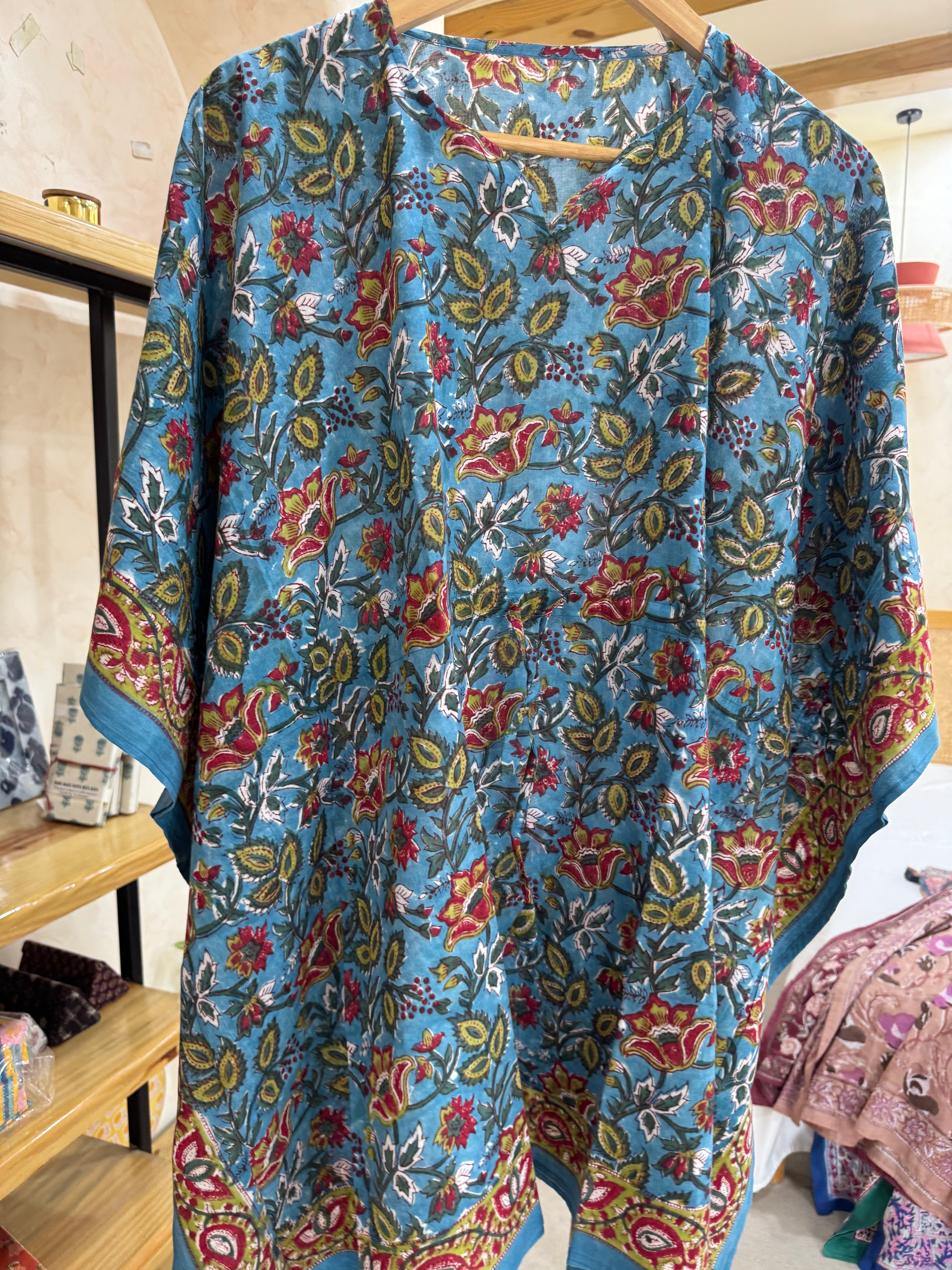 HANDBLOCK PRINTED SHORT KAFTAN