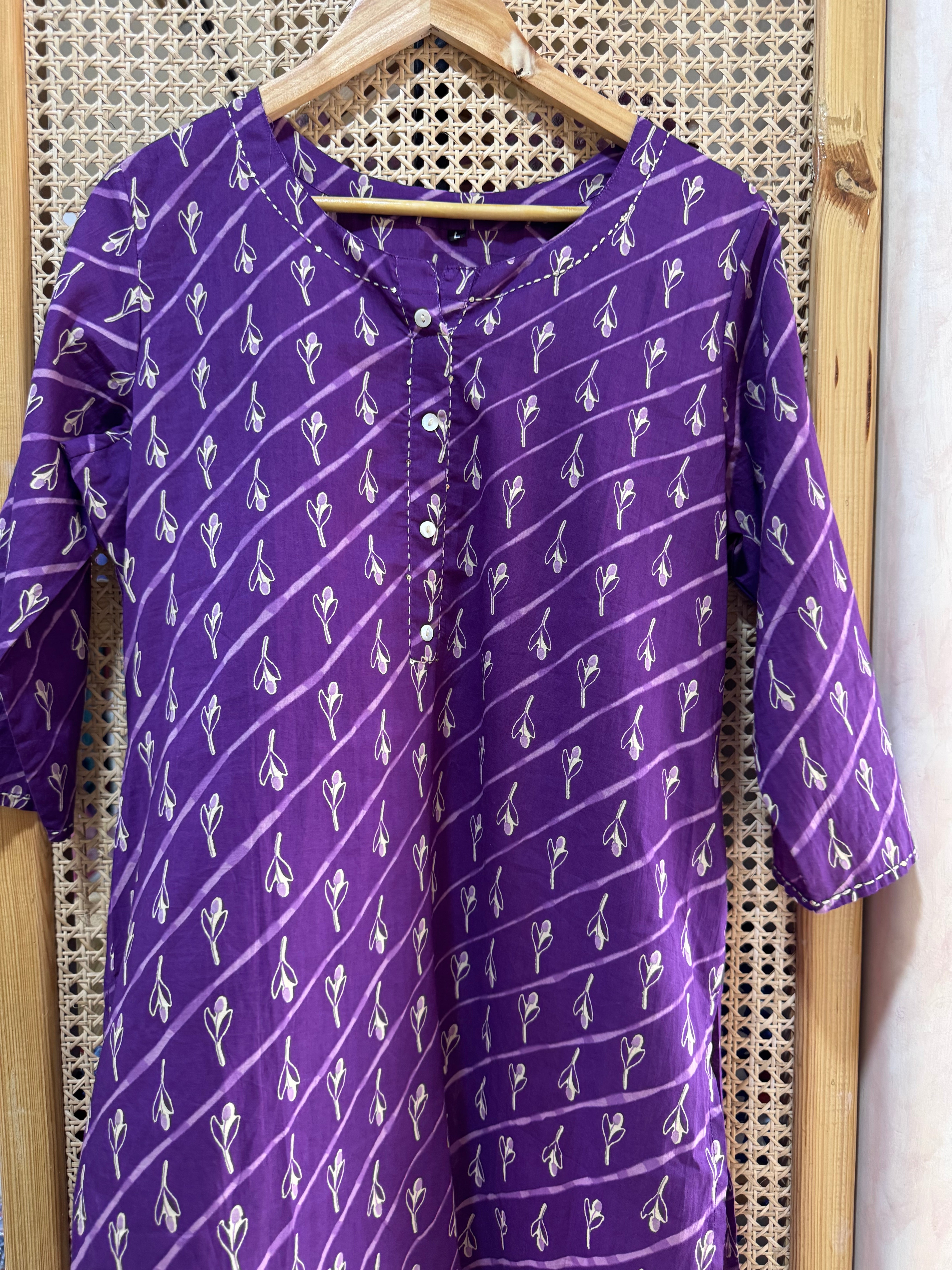 PURE COTTON STRAIGHT KURTA