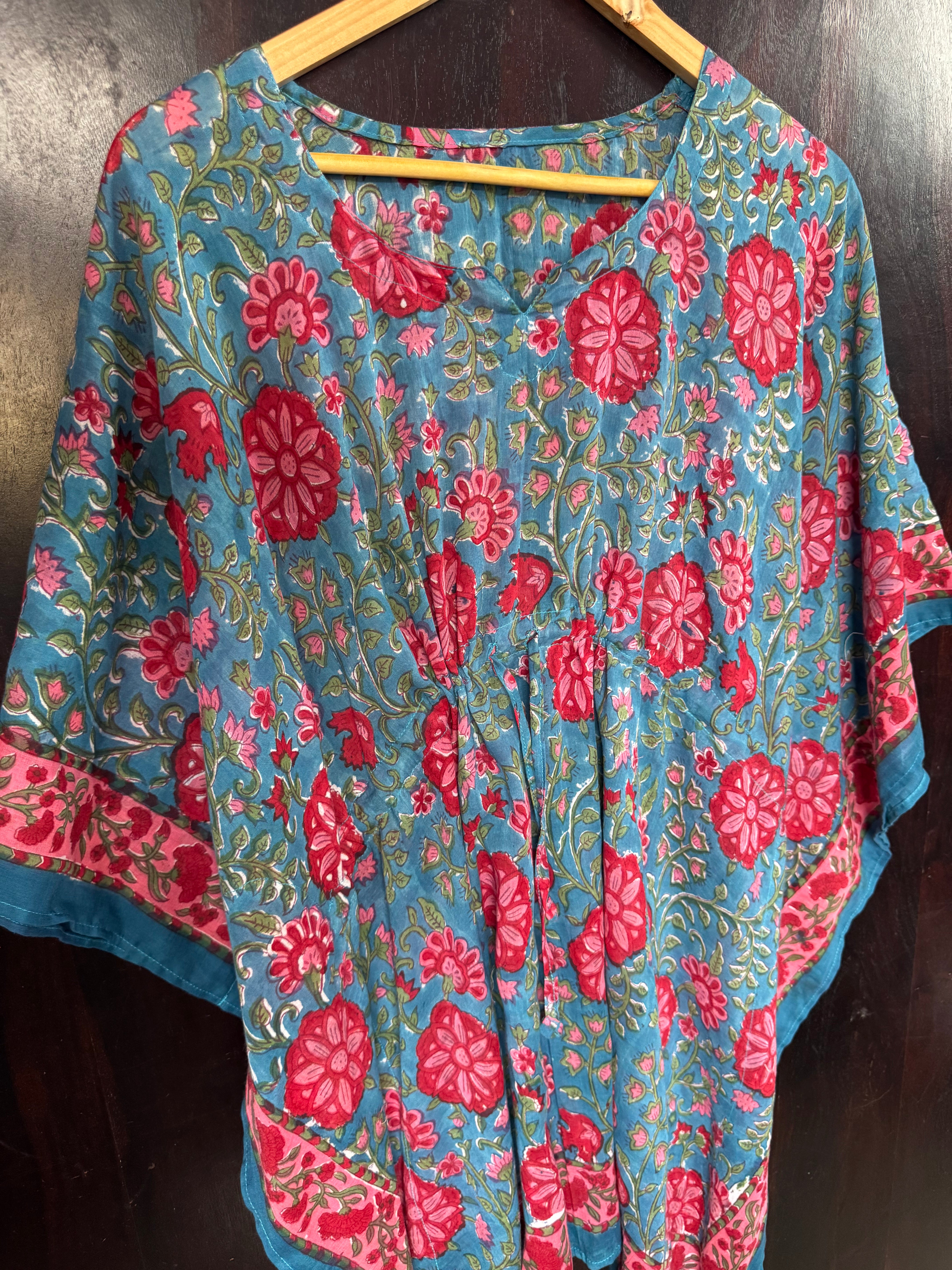 HANDBLOCK PRINTED SHORT KAFTAN