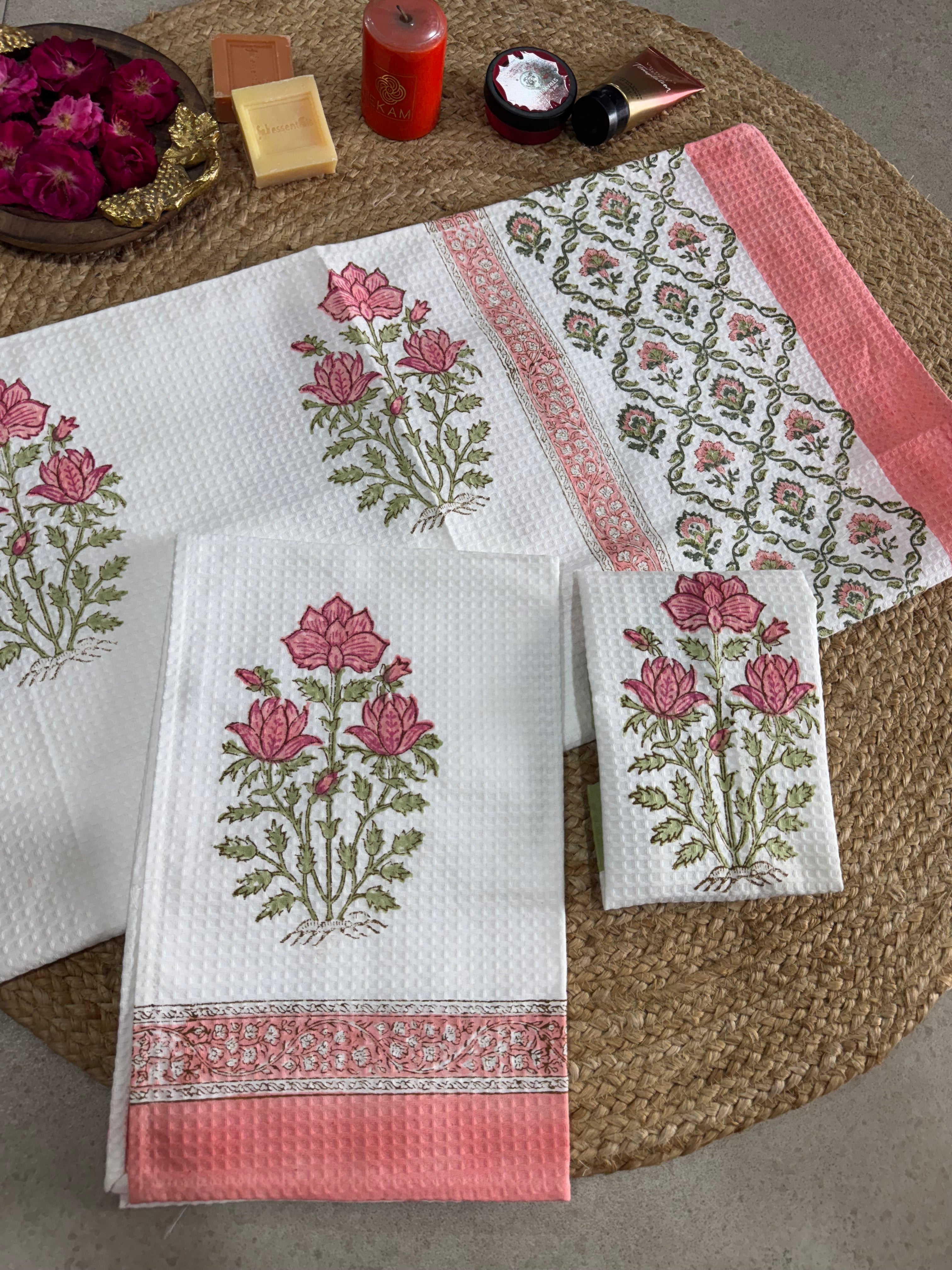 HANDBLOCK PRINTED BODY / HAND TOWEL / NAPKIN