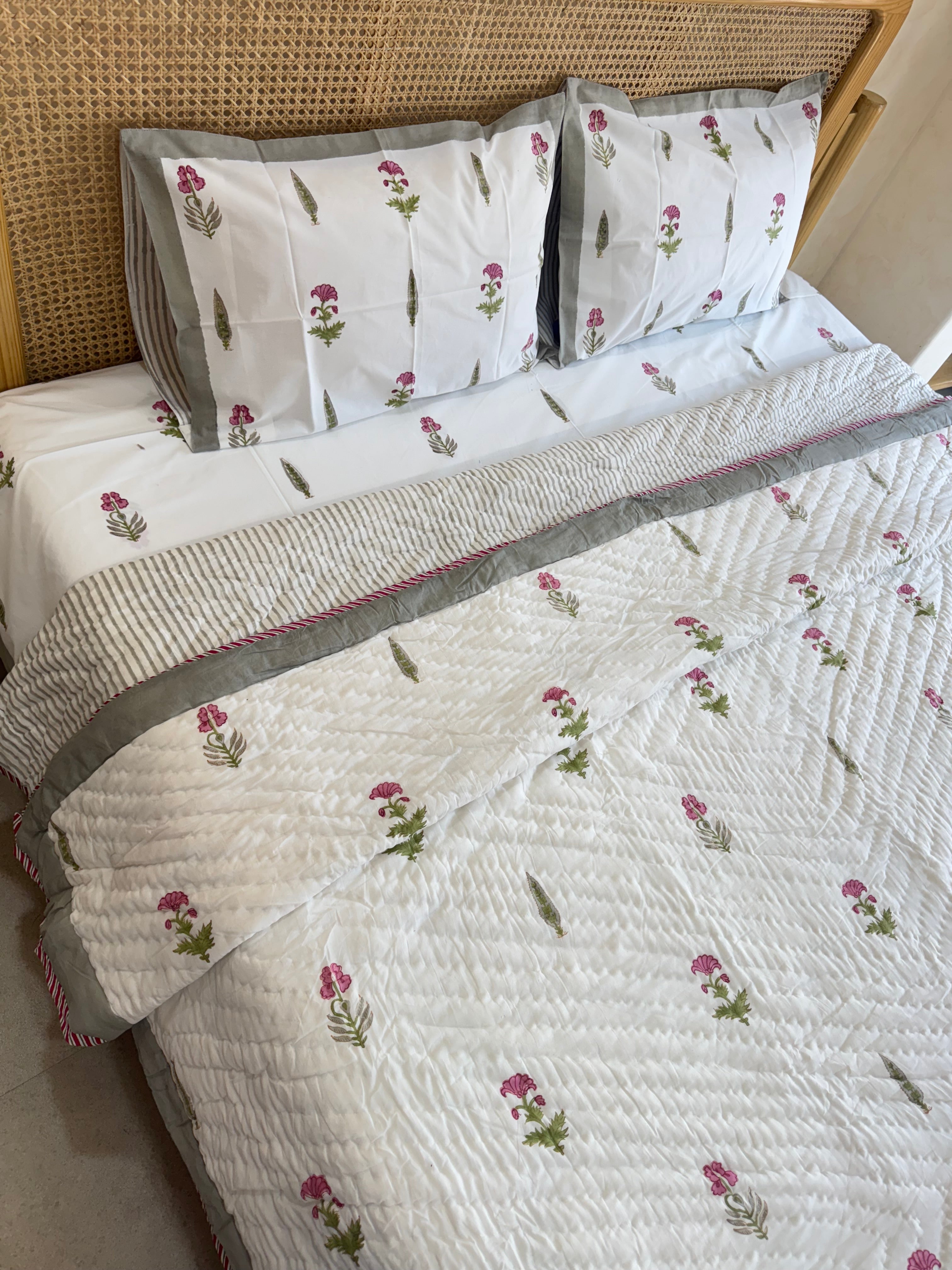 Azalea HANDBLOCK PRINTED BEDDING
