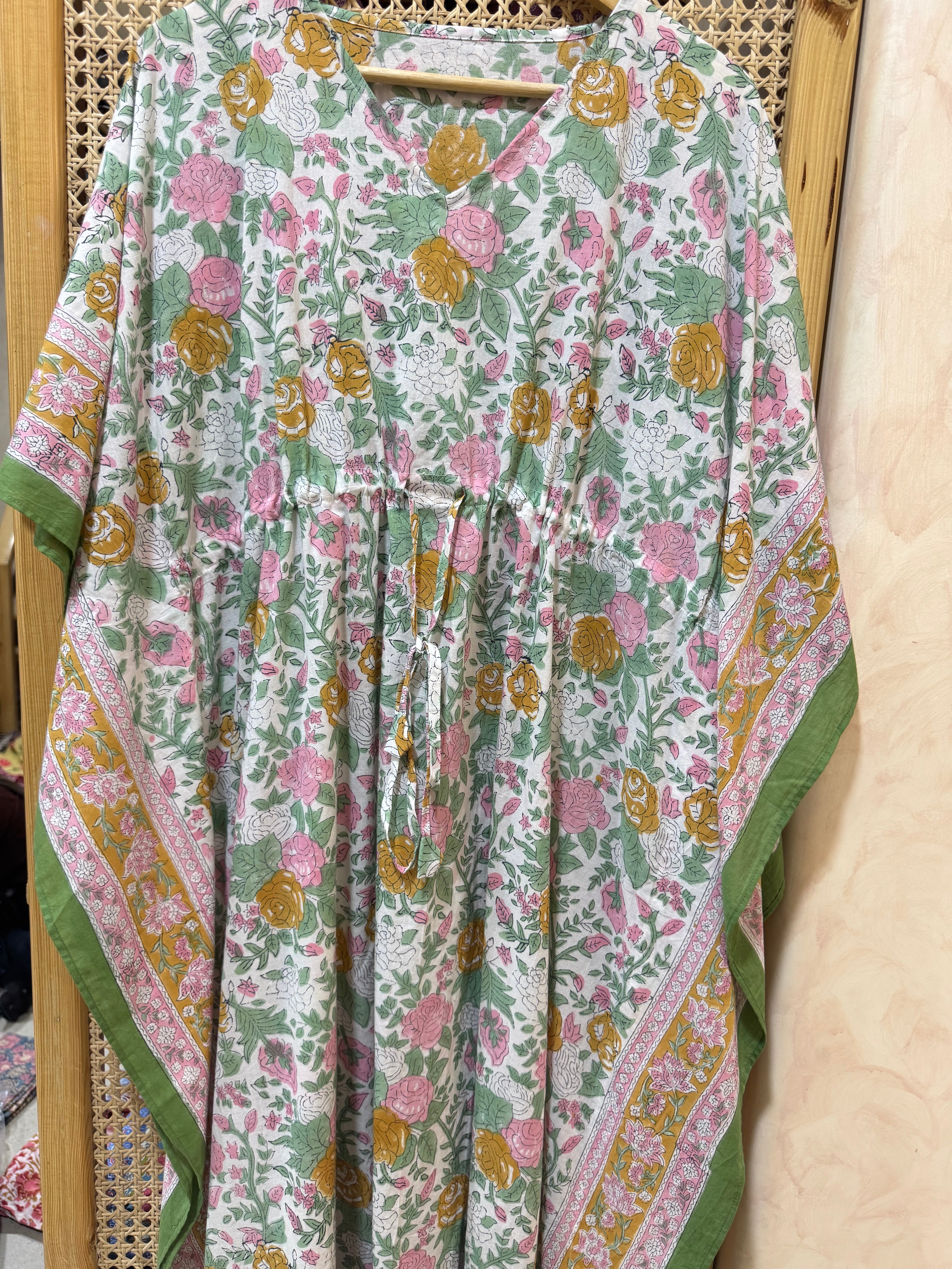 HANDBLOCK PRINTED LONG KAFTAN