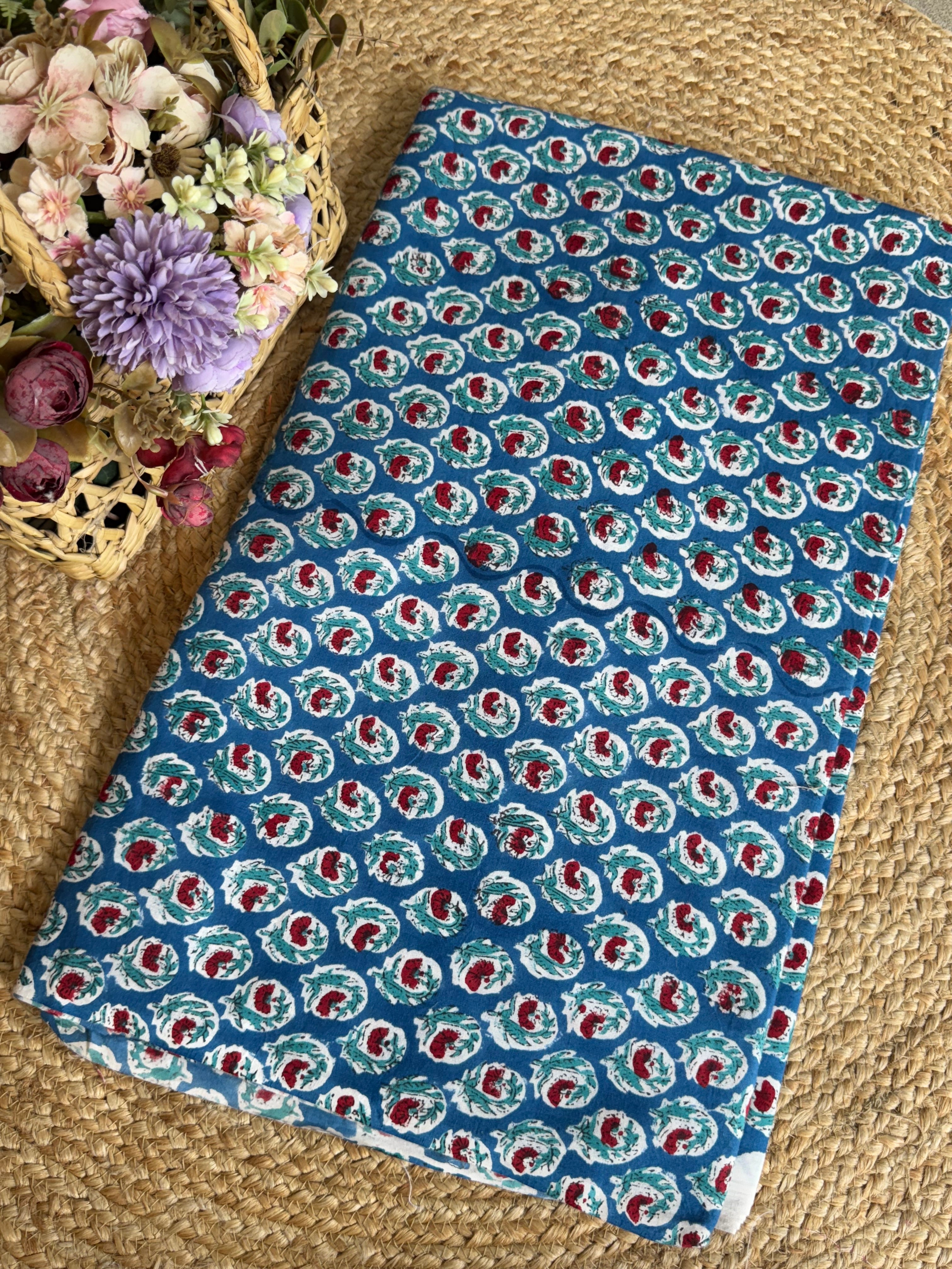 HAND BLOCK PRINTED COTTON FABRIC