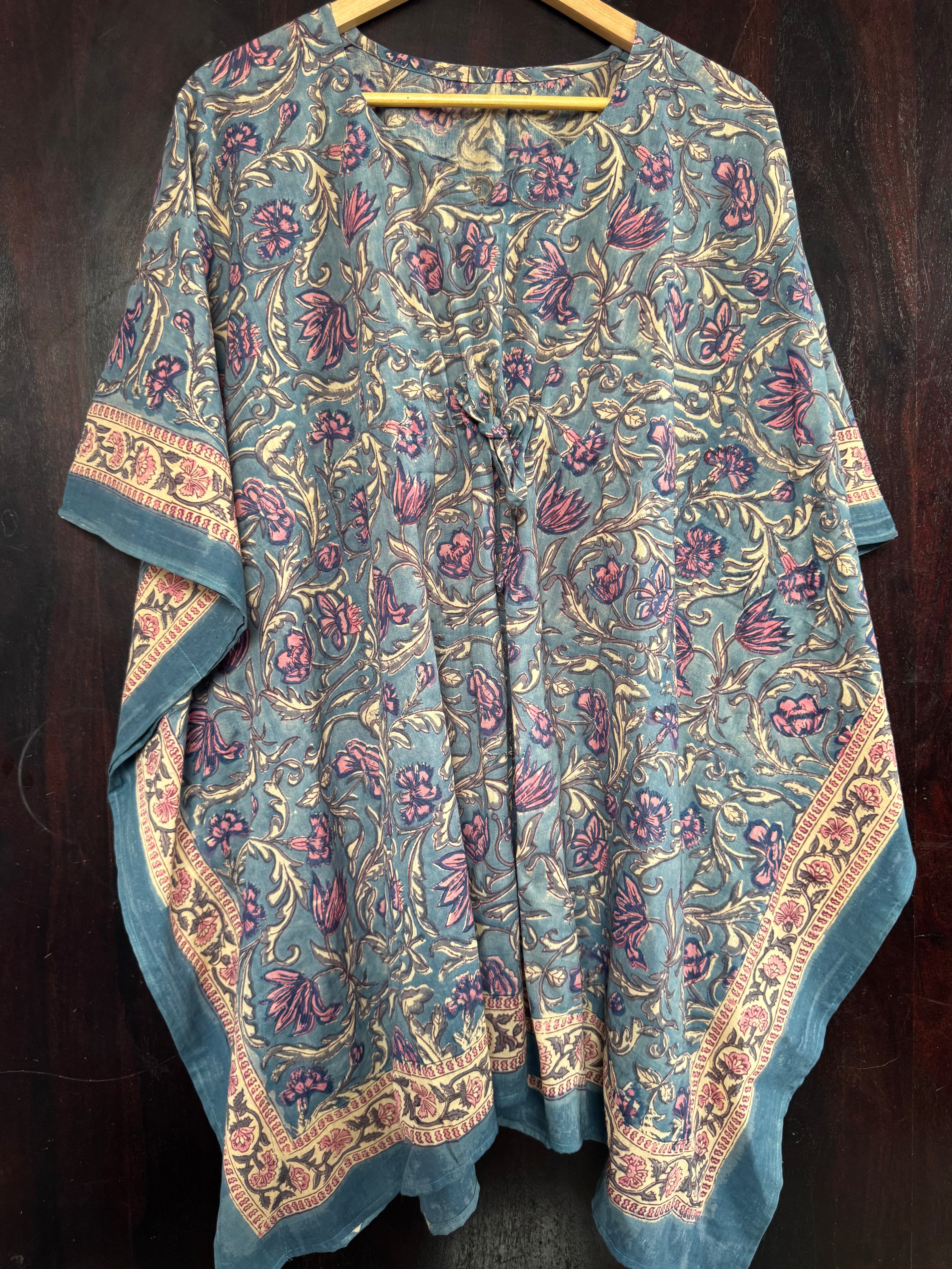 HANDBLOCK PRINTED SHORT KAFTAN