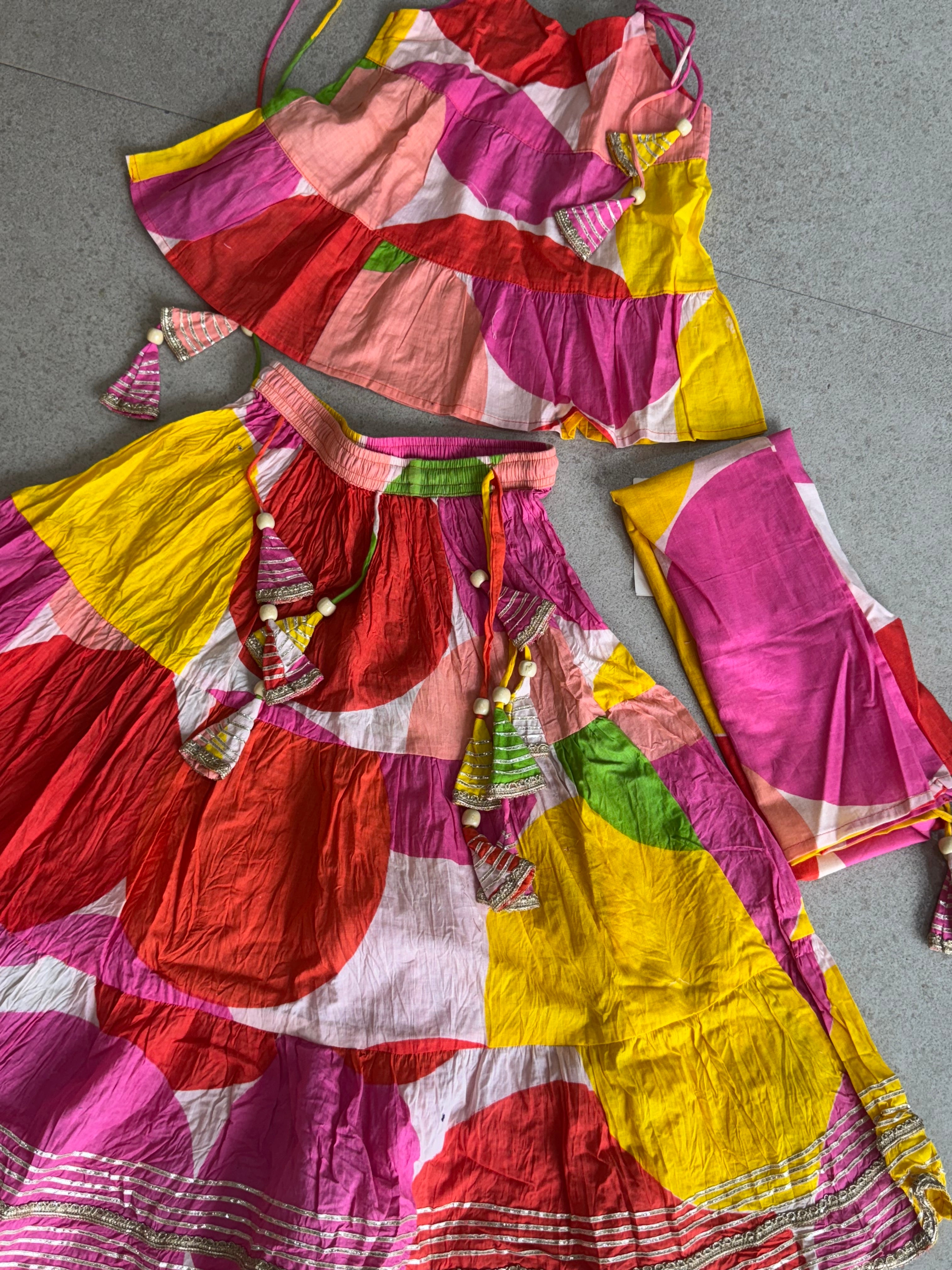 LEHENGA CHOLI DUPATTA SET ( 5 to 11 years)