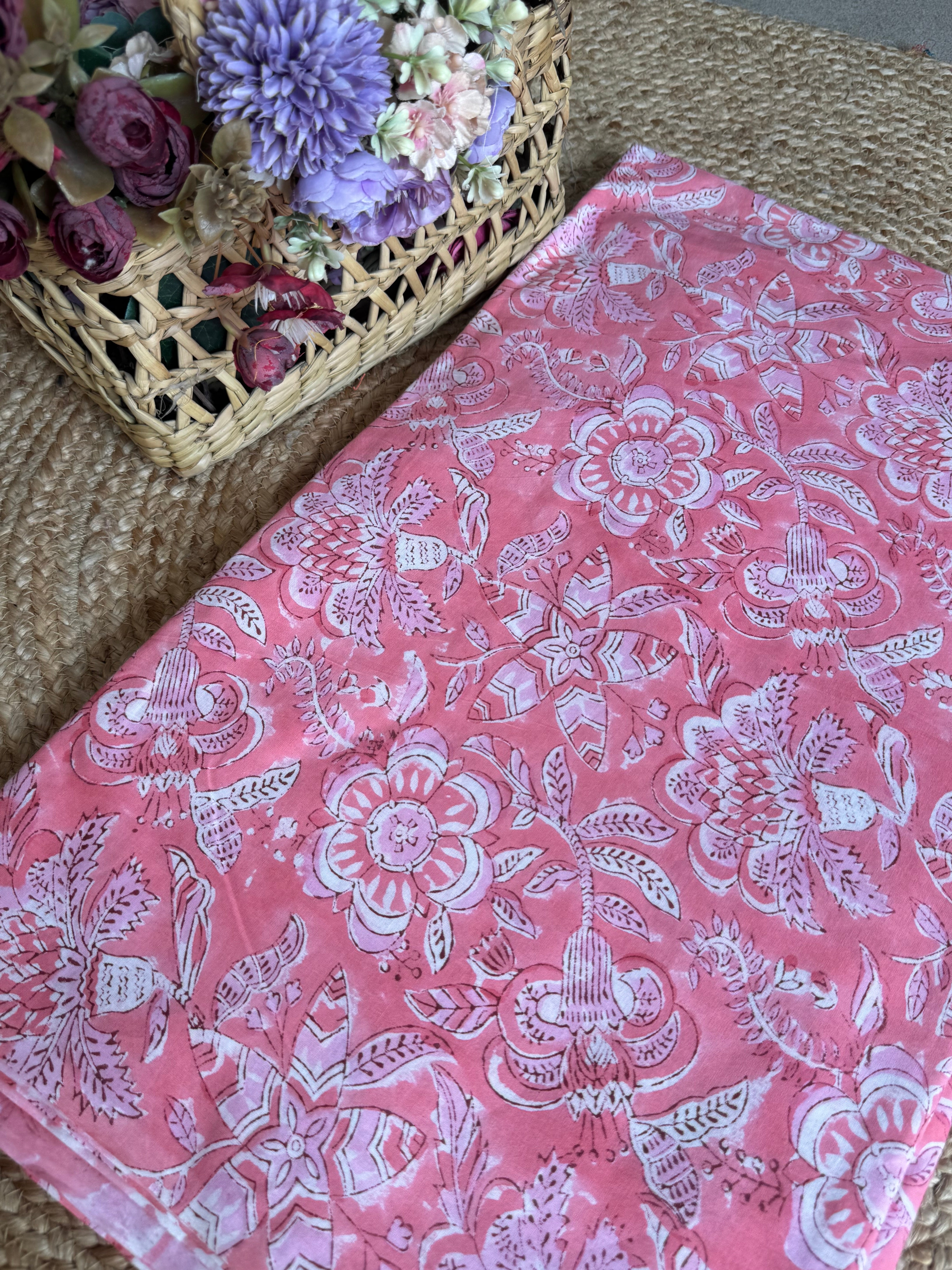HAND BLOCK PRINTED COTTON FABRIC