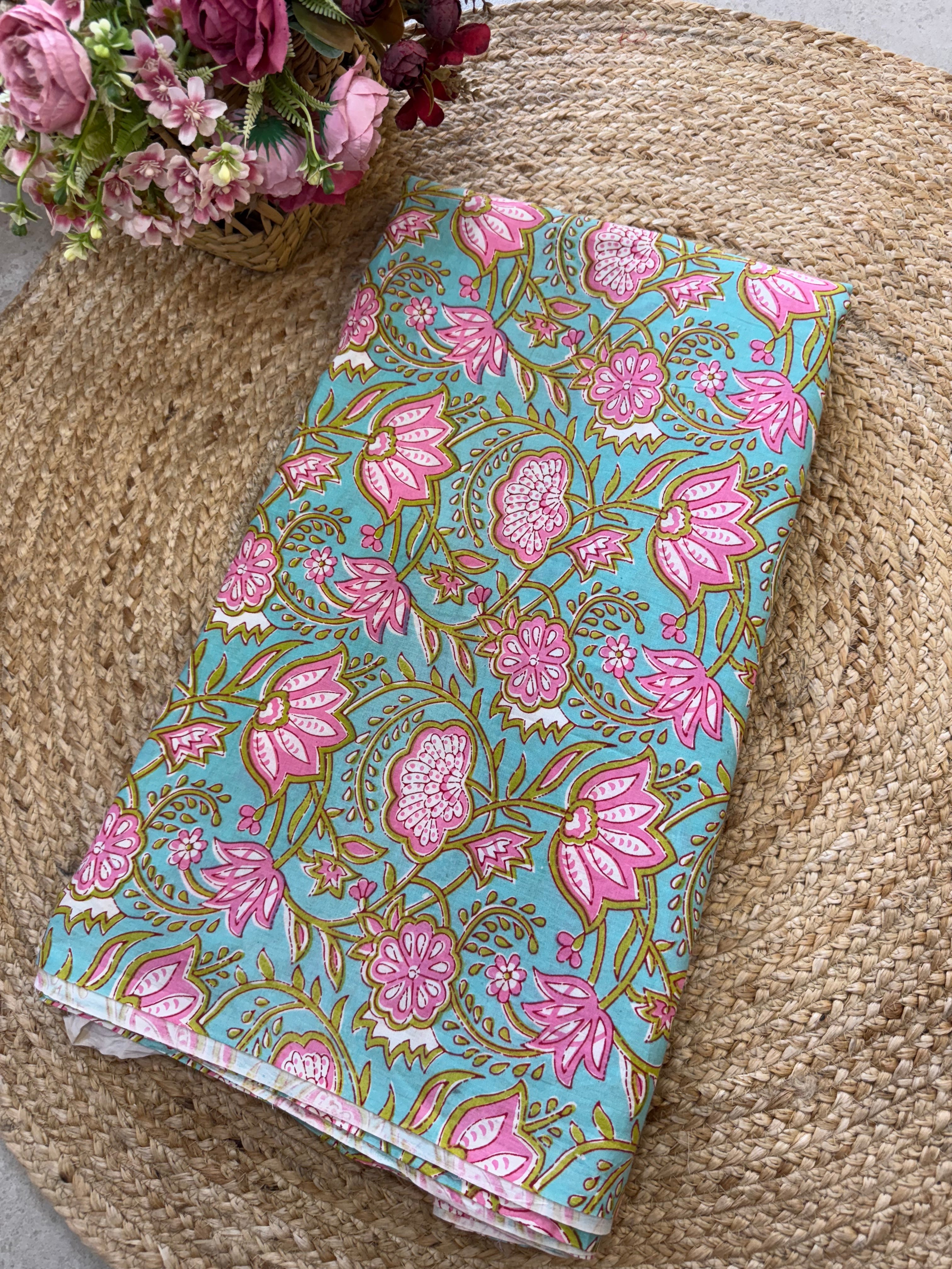 HAND BLOCK PRINTED COTTON FABRIC