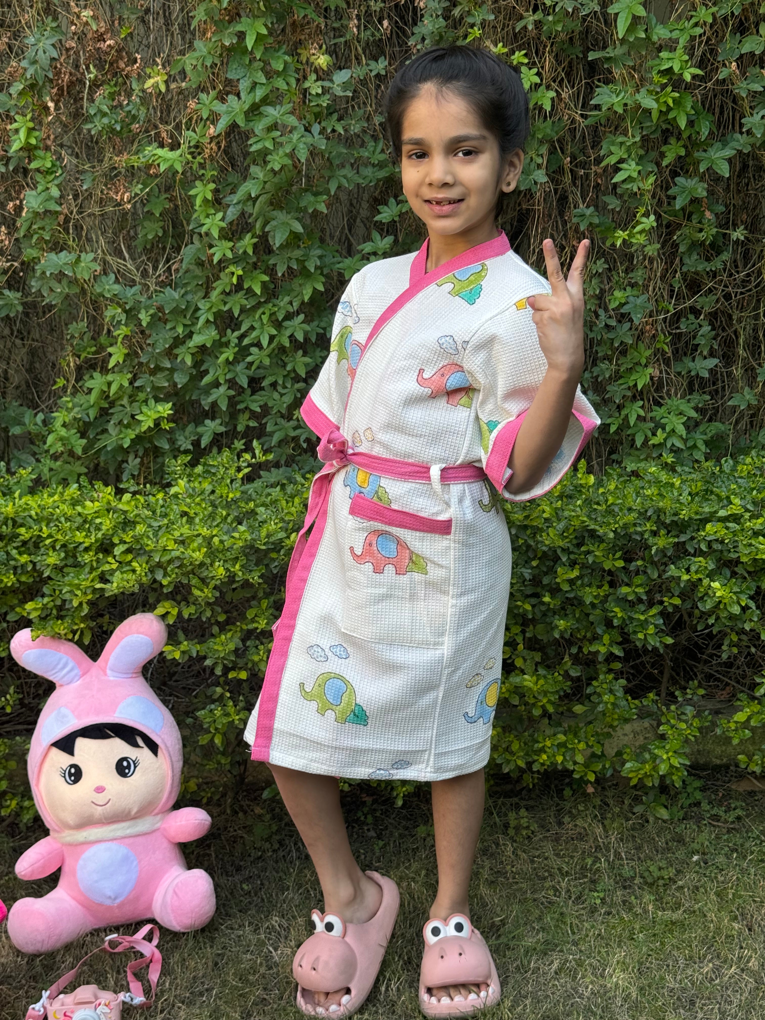 BLOCK PRINTED KIDS BATHROBES