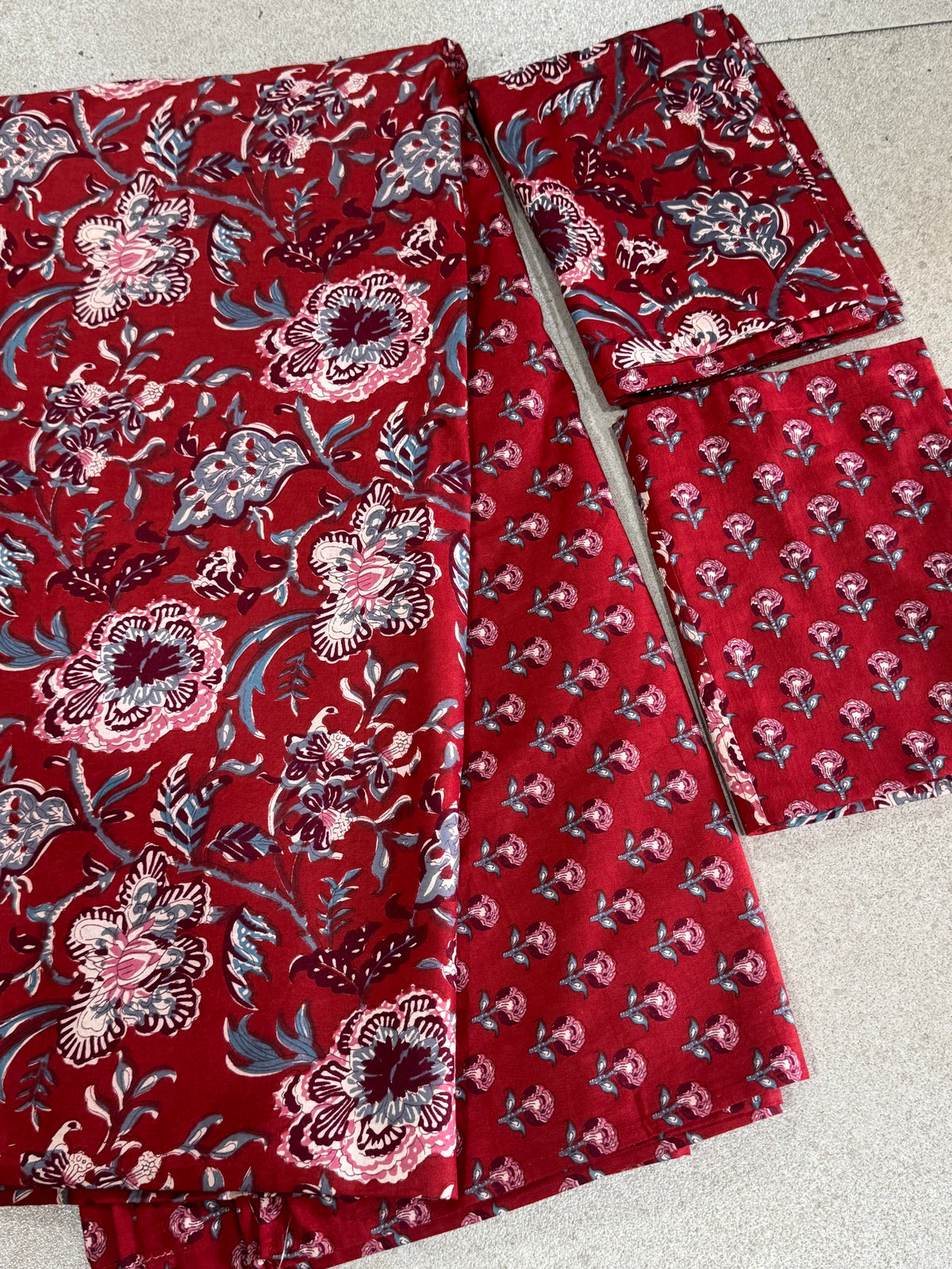 KANAK BEDSHEET WITH TWO PILLOW CASES - 108 by 108 inches