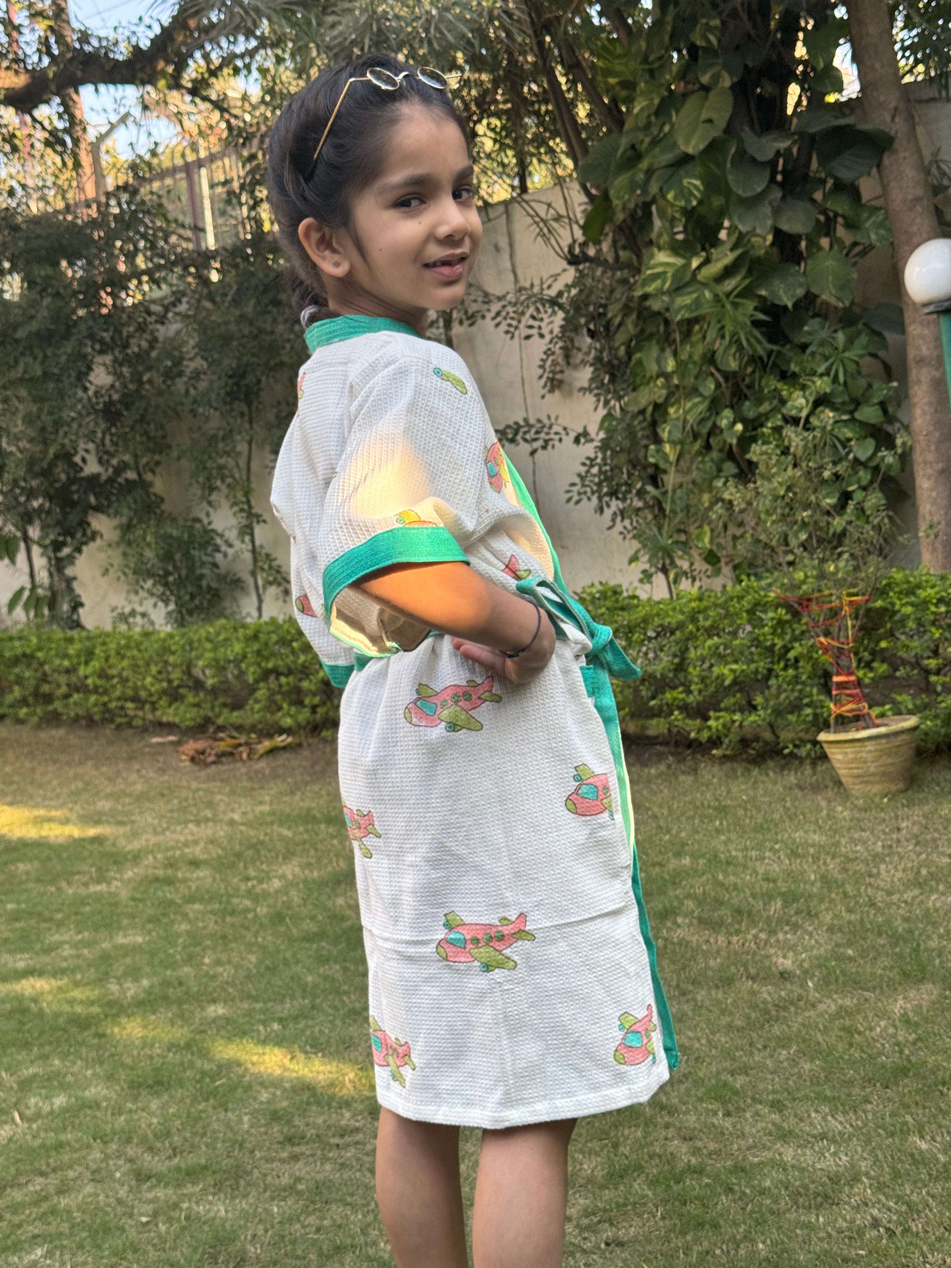 BLOCK PRINTED KIDS BATHROBES